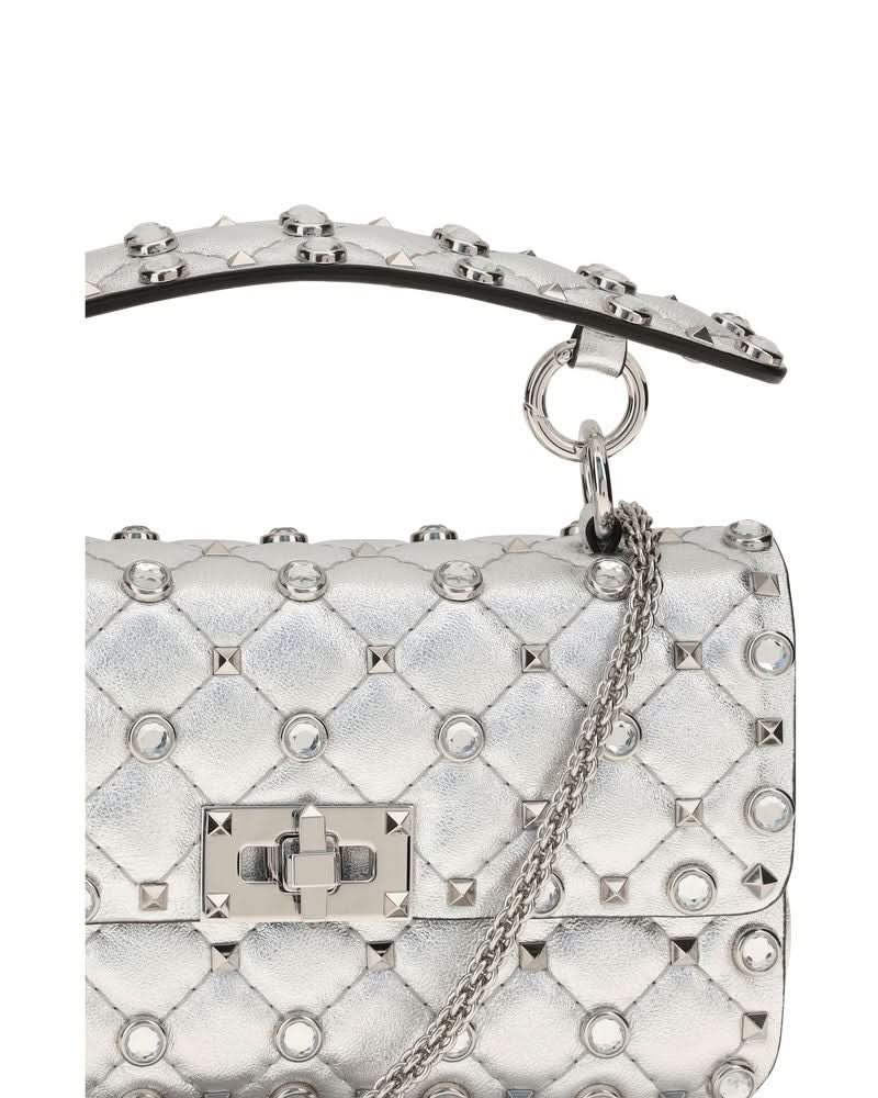 Valentino Garavani Silver Lamb Ovis Aries Shoulder Bag Glam Steals