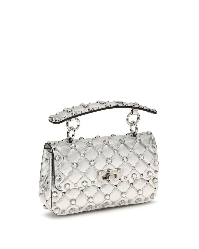 Valentino Garavani Silver Lamb Ovis Aries Shoulder Bag Glam Steals