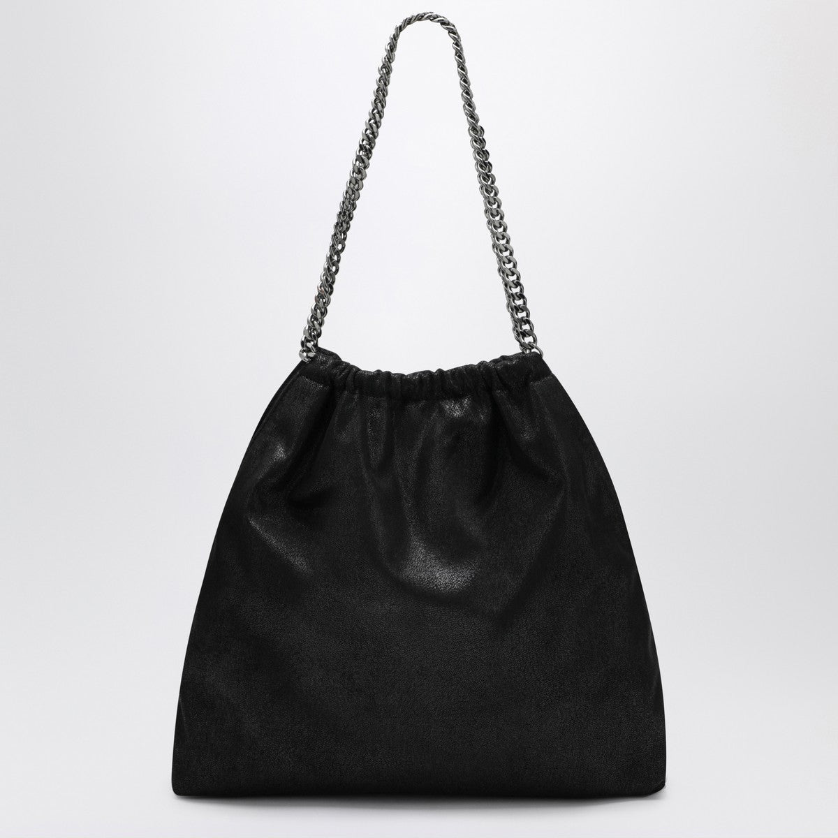 Stella Mccartney Black Falabella Drawstring Bag in Glam Steals