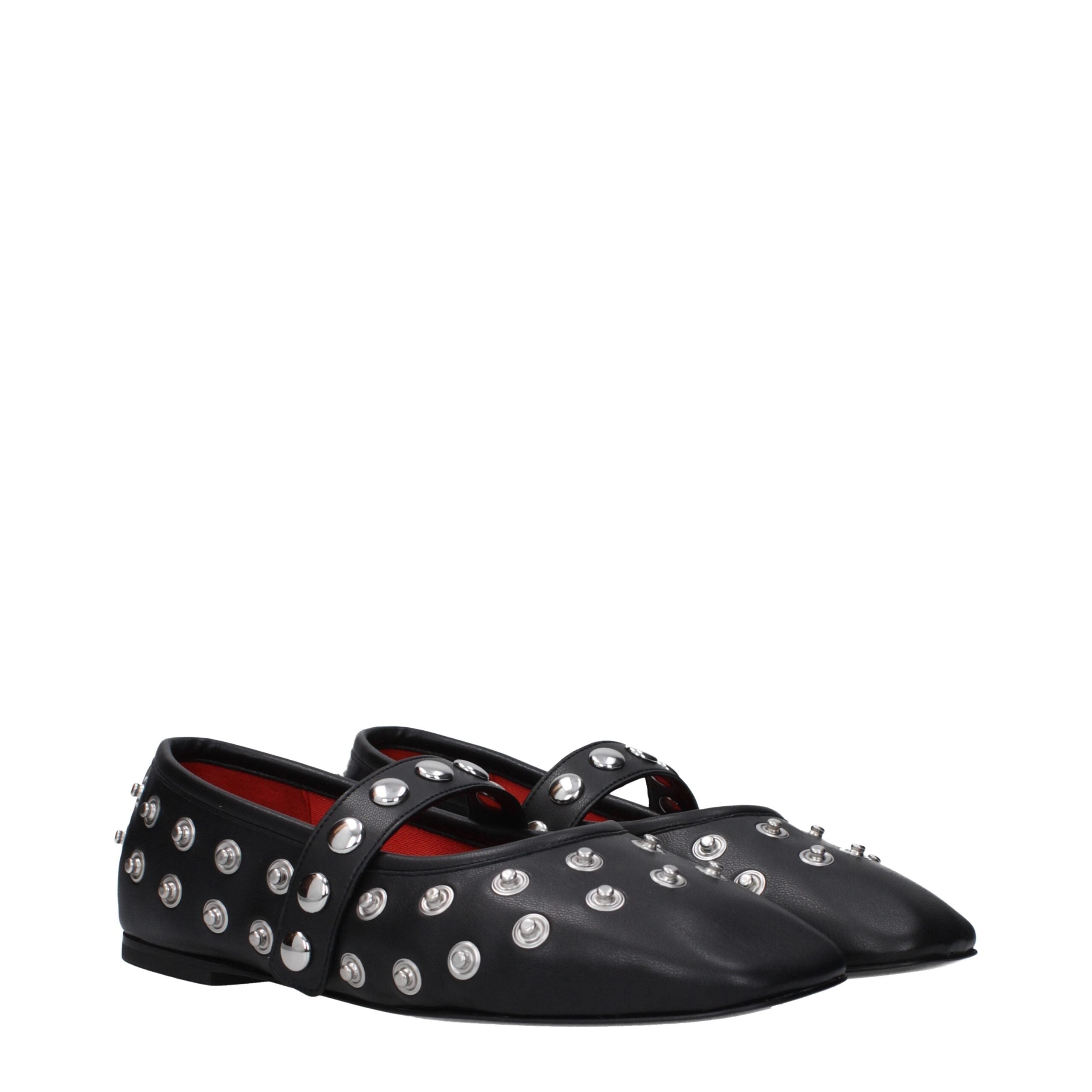 Stella Mccartney Black Leather Ballet Flats Glam Steals