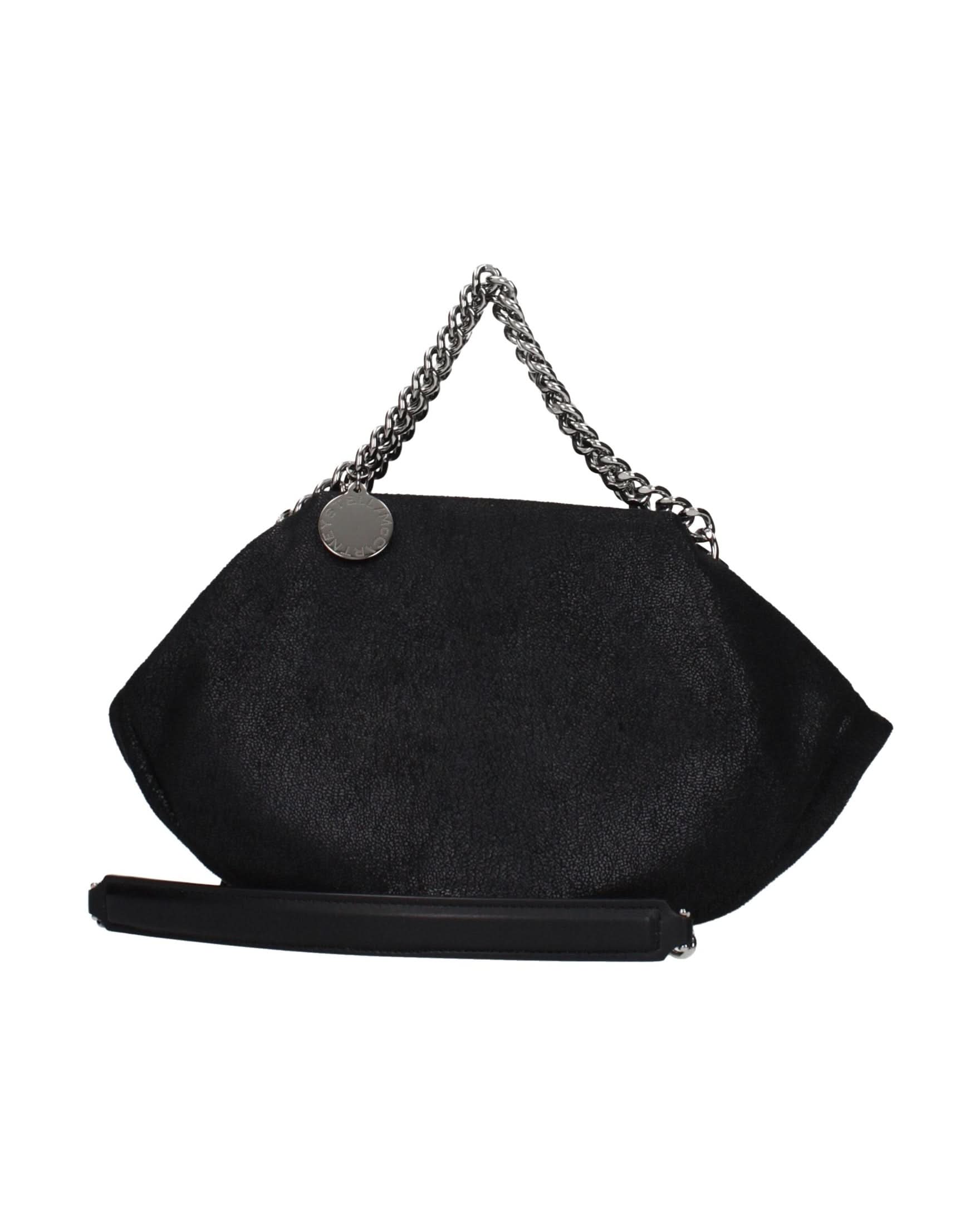 Stella Mccartney Black Leather Handbag Shoulder Bags