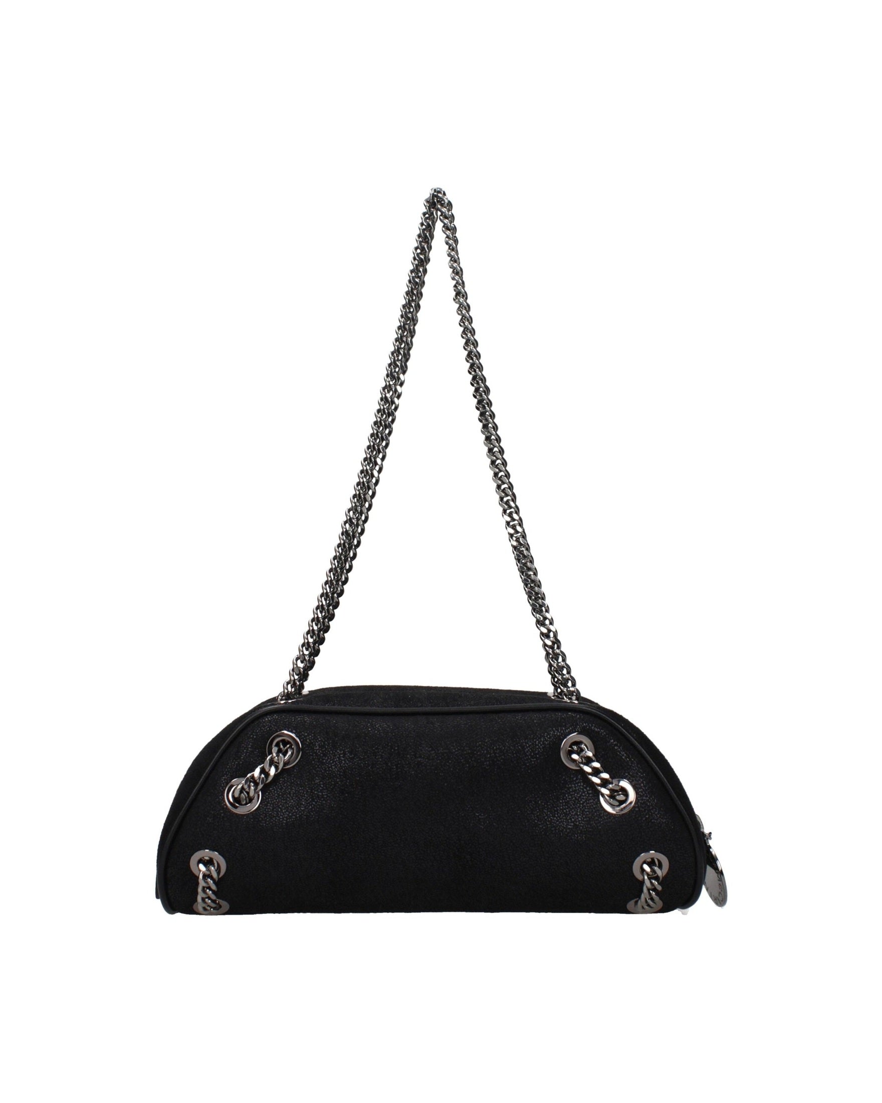 Stella Mccartney Black Leather Shoulder Bag Glam Steals
