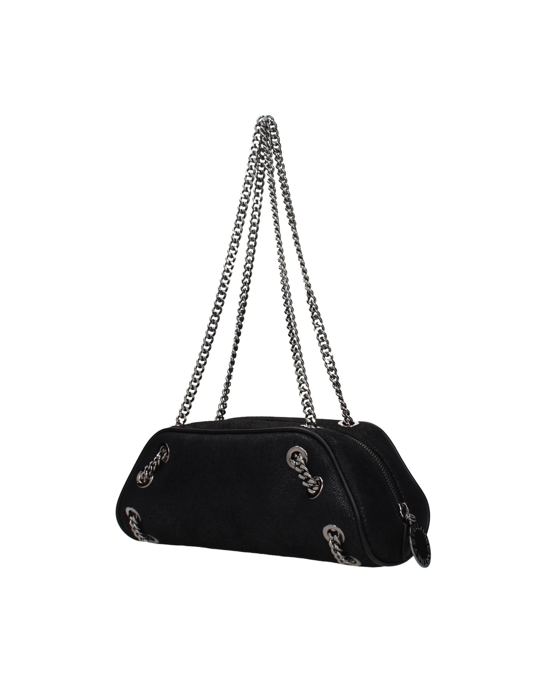 Stella Mccartney Black Leather Shoulder Bag