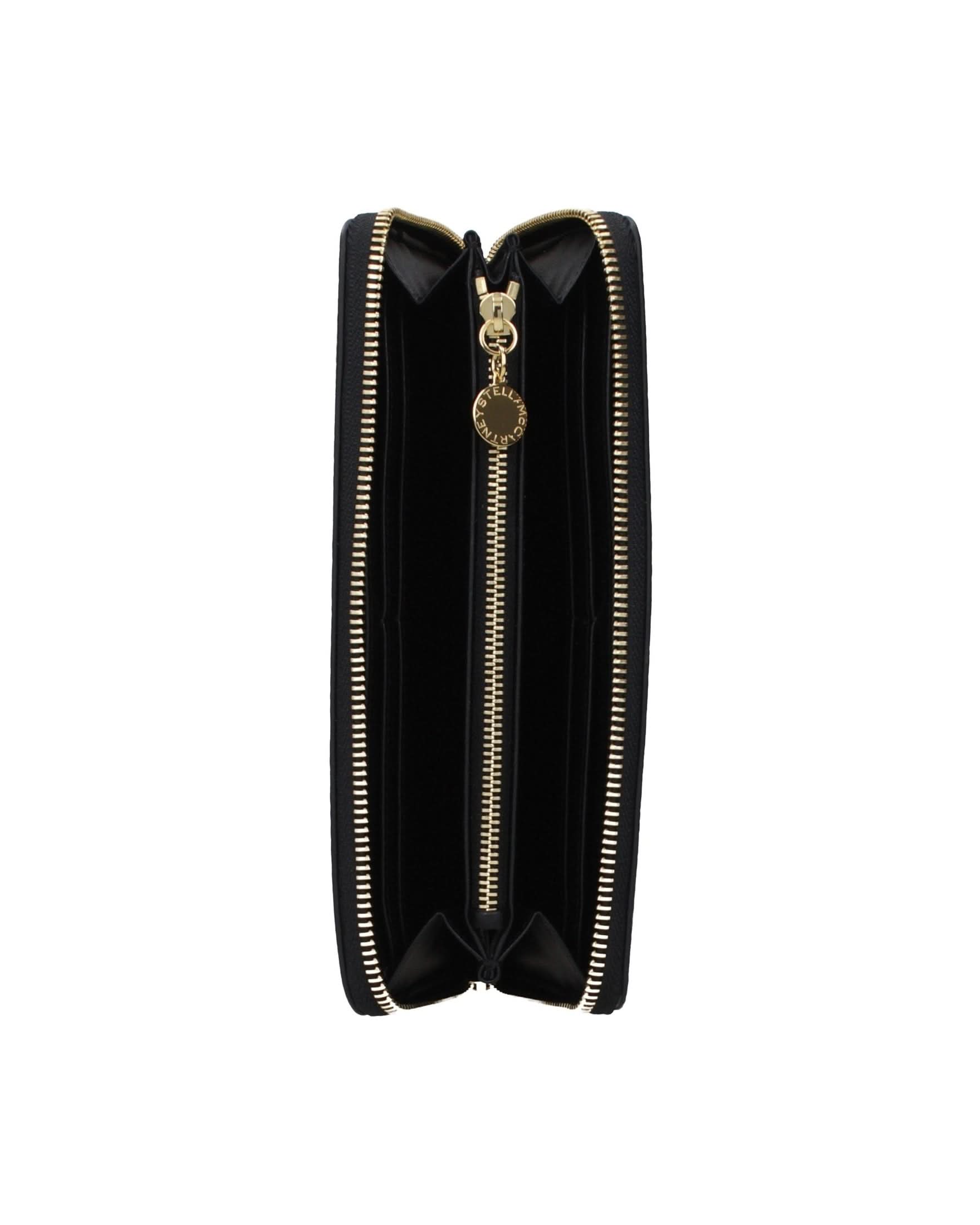 Stella Mccartney Black Leather Wallet