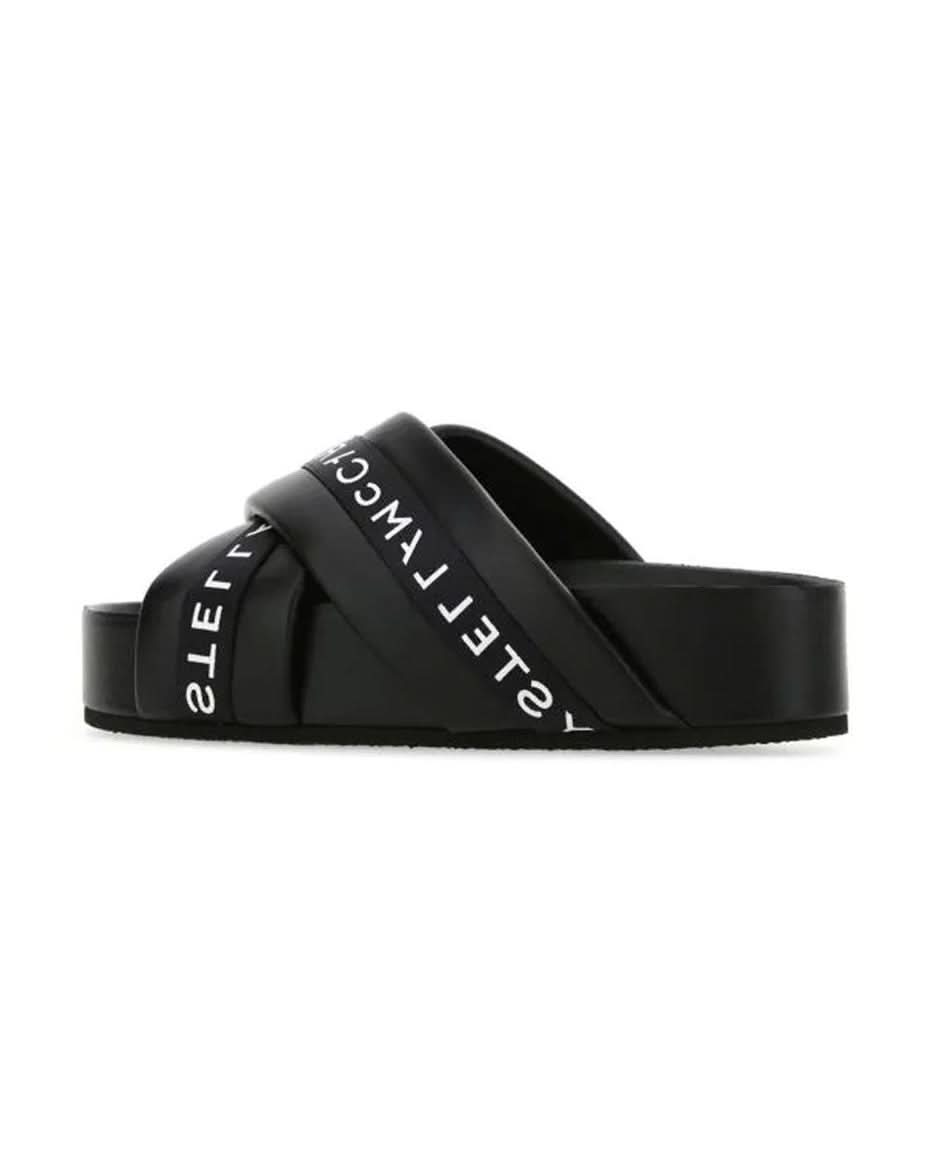 Stella Mccartney Black Polyethylene Slippers Flats
