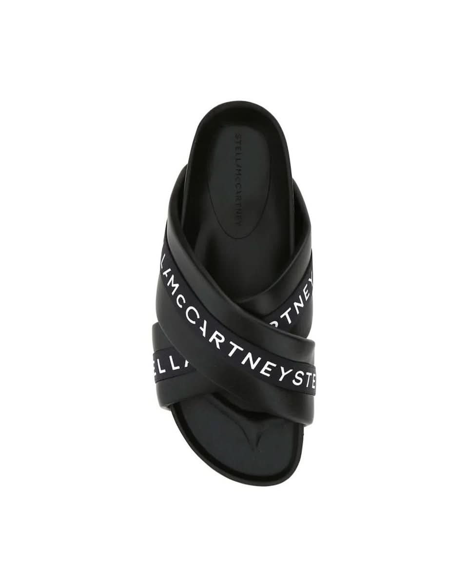 Stella Mccartney Black Polyethylene Slippers Flats