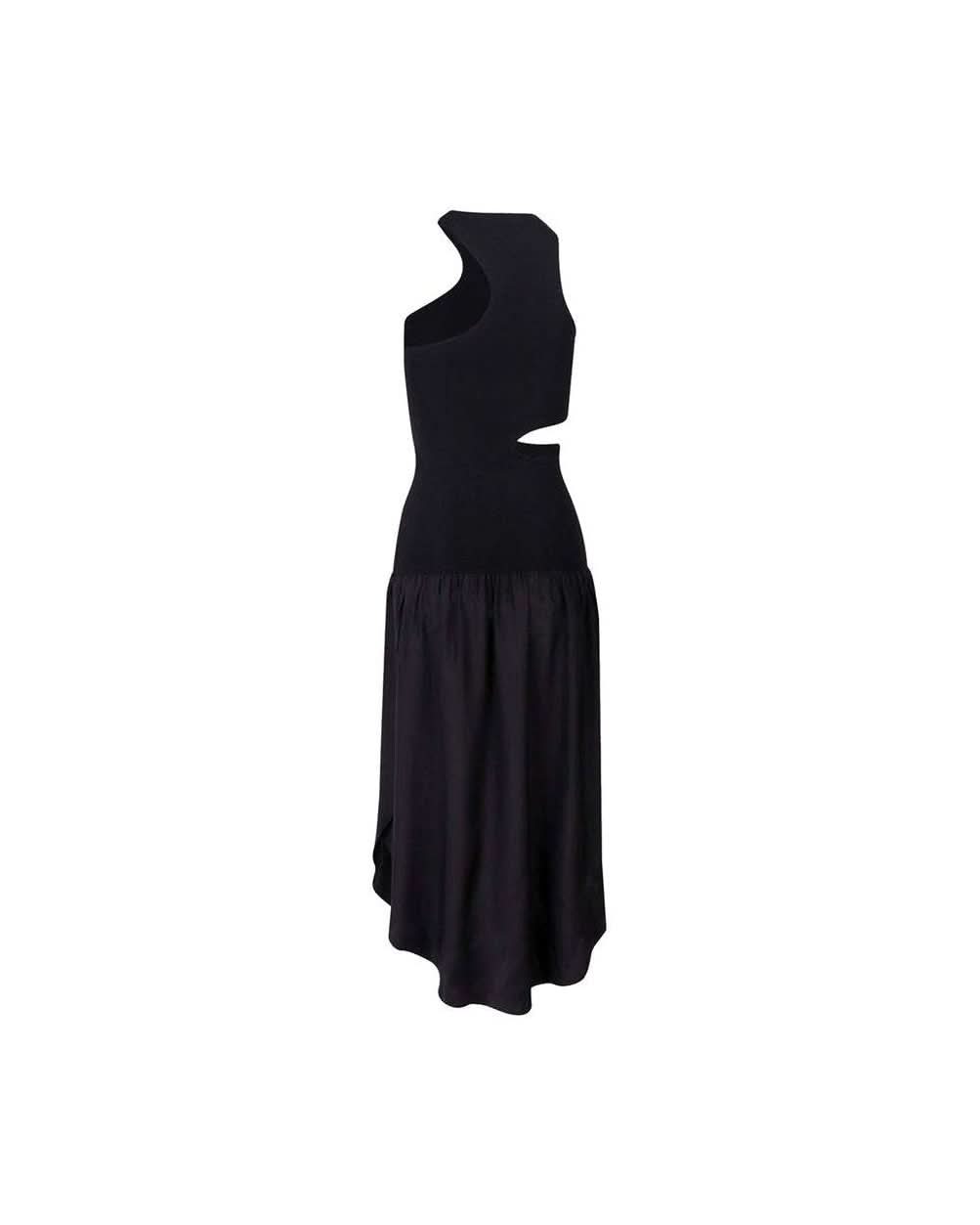 Stella Mccartney Black Silk Dress Dresses