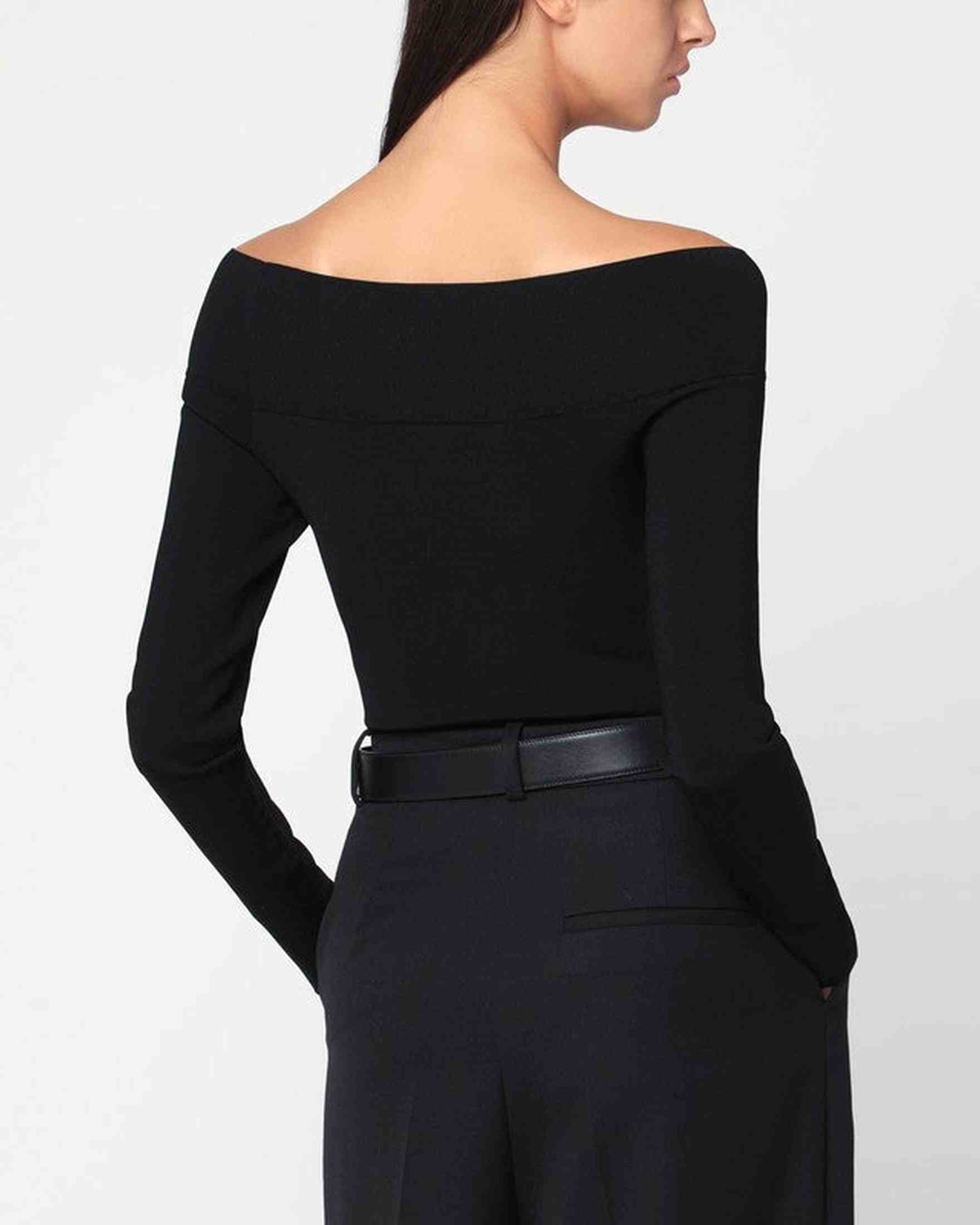 Stella Mccartney Black Viscose Blend Top Glam Steals