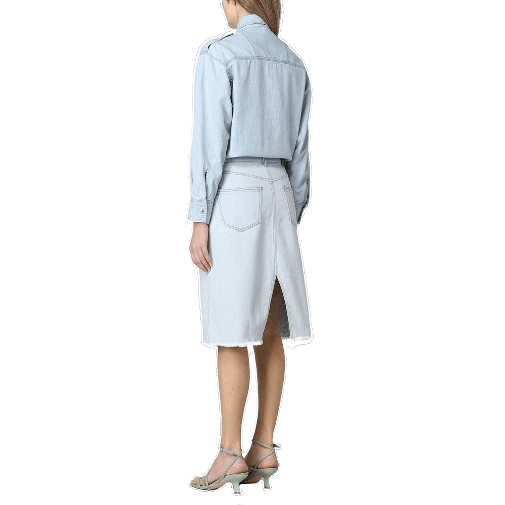 Stella Mccartney Blue Cotton Casual Dress Glam Steals