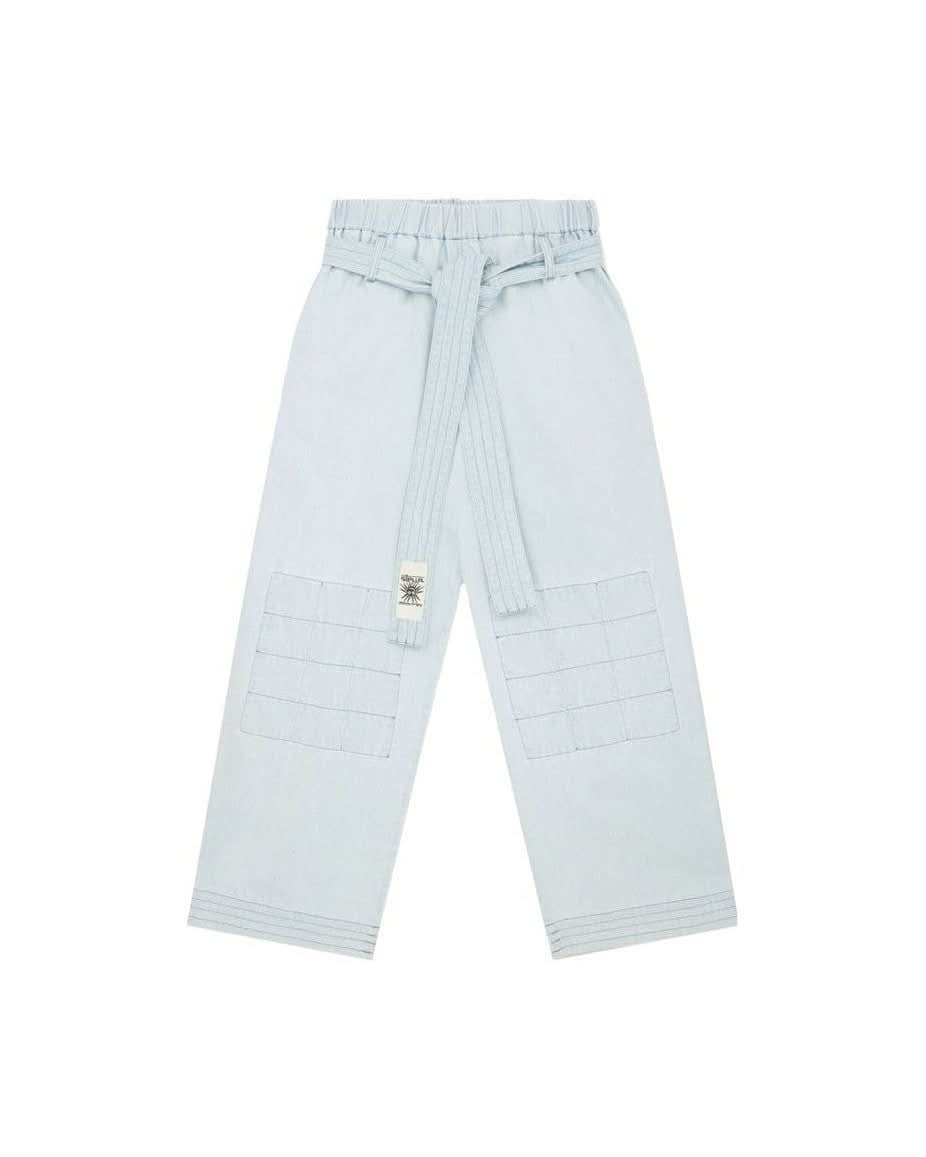 Stella Mccartney Blue Cotton Pant Pants