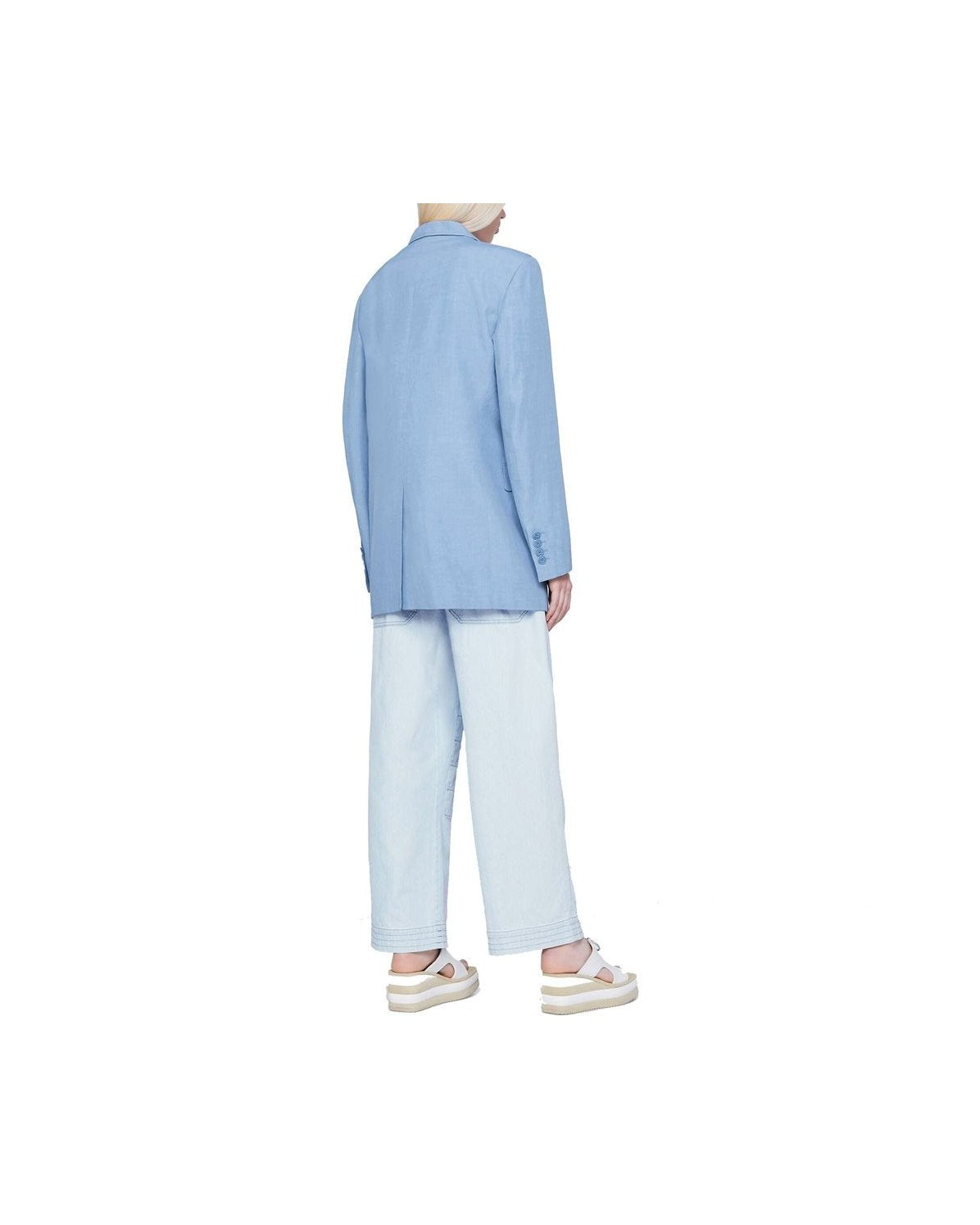 Stella Mccartney Blue Cotton Pant Glam Steals