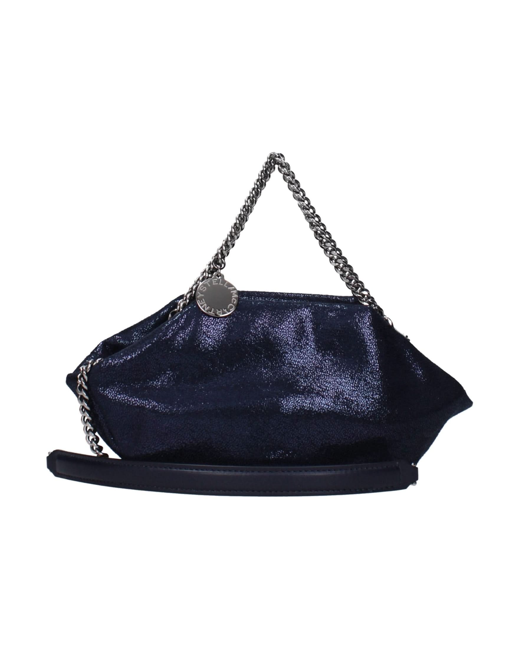 Stella Mccartney Blue Leather Handbag Shoulder Bags