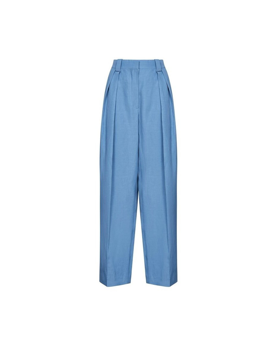 Stella Mccartney Blue Linen Pant Glam Steals