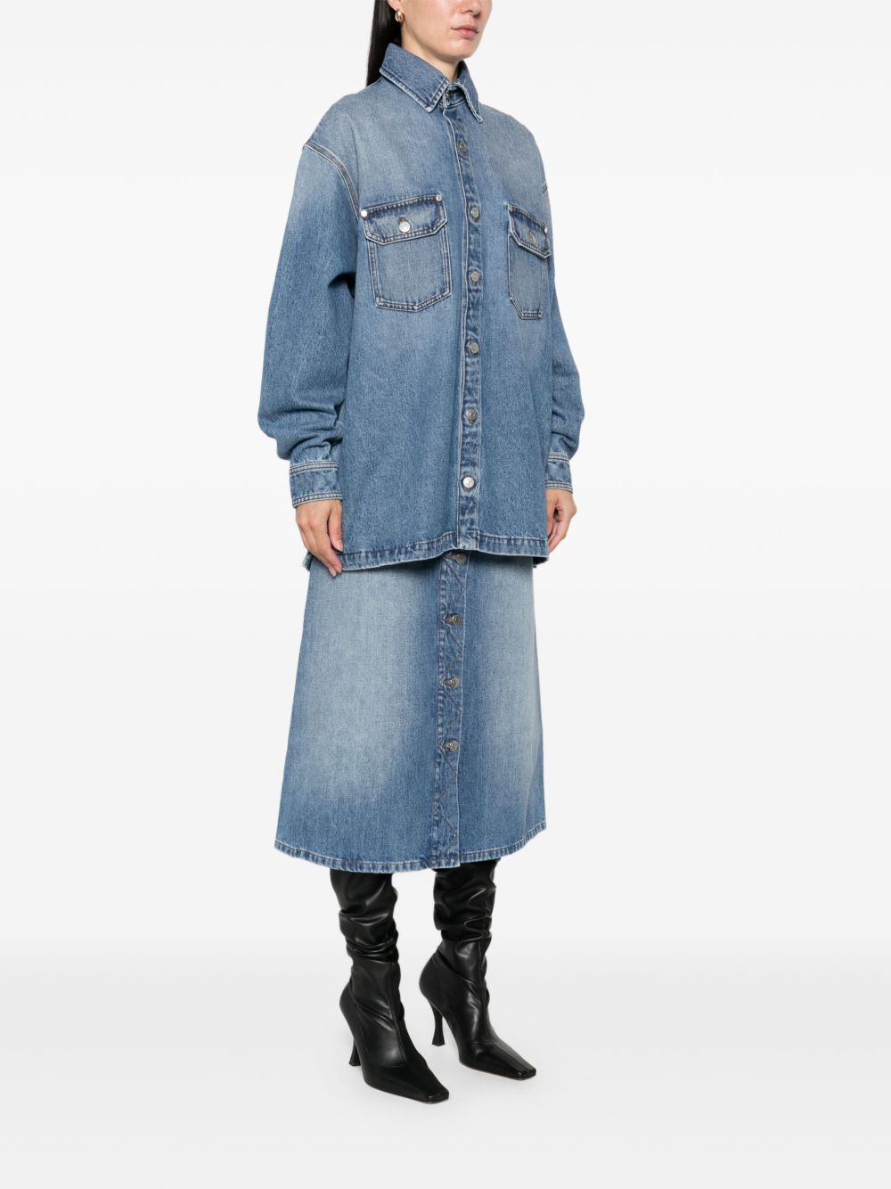 Stella Mccartney Blue Shirt Glam Steals