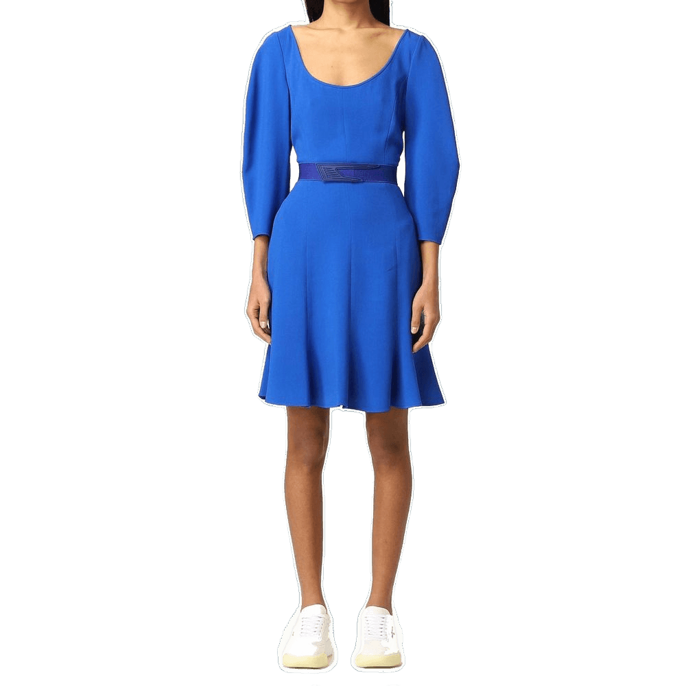 Stella Mccartney Blue Viscose Casual Dress Glam Steals