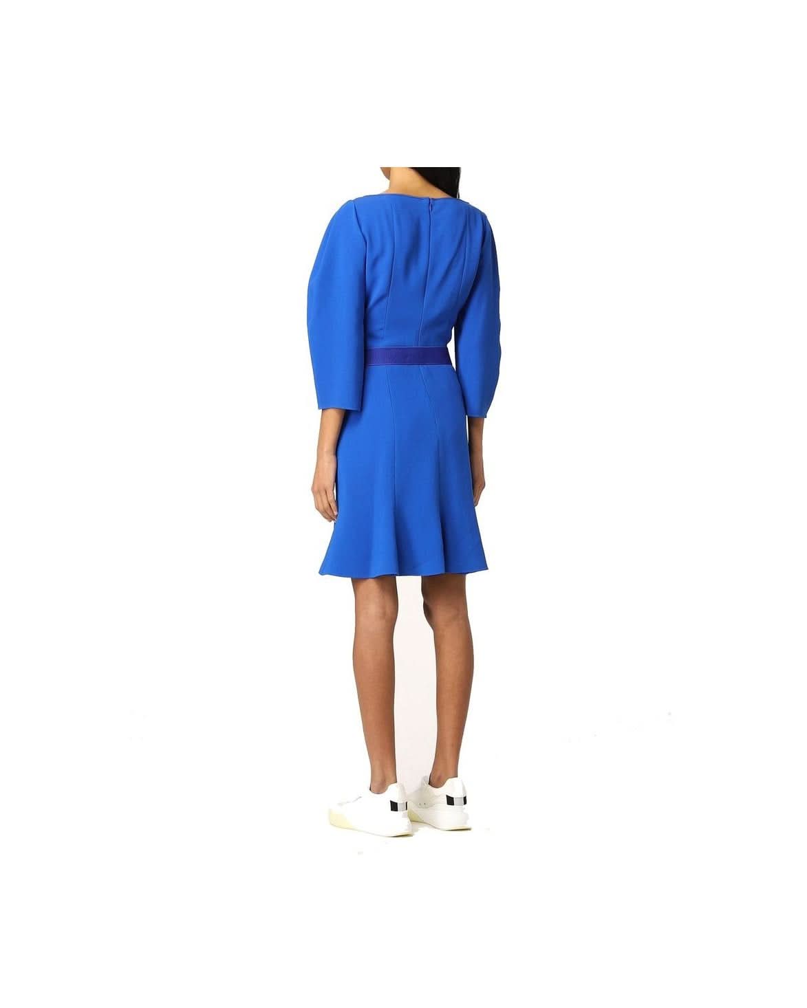 Stella Mccartney Blue Viscose Dress Dresses