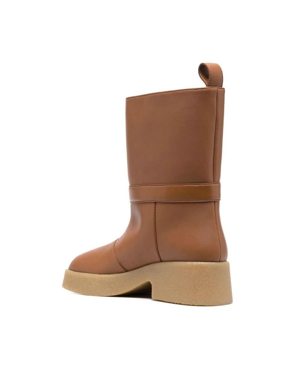 Stella Mccartney Brown Polyethylene Rain Boots Boots