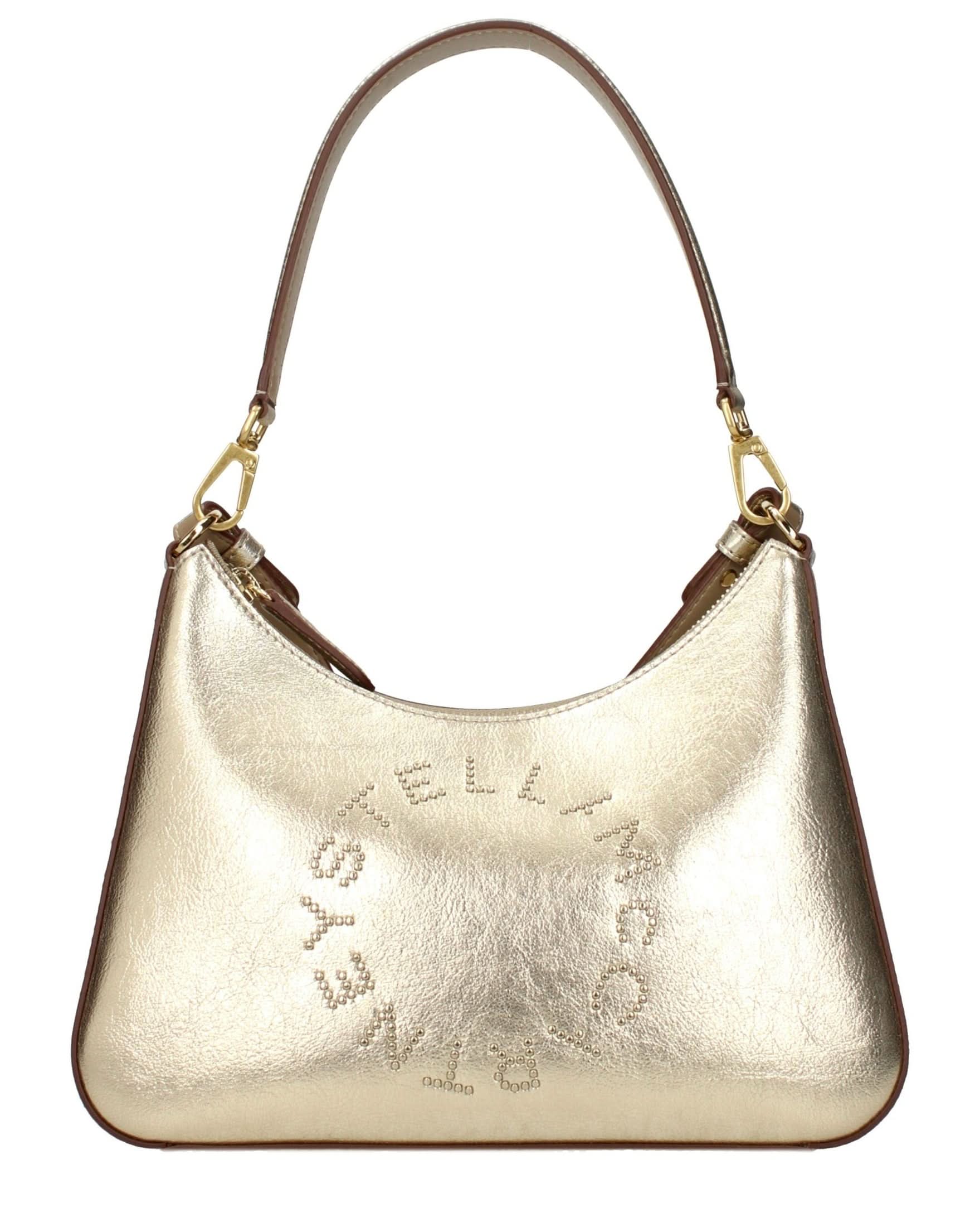 Stella Mccartney Gold Leather Shoulder Bag Glam Steals