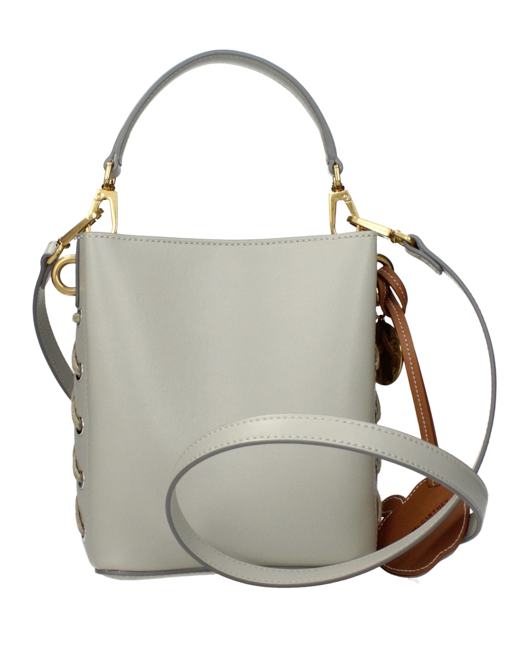 Stella Mccartney Gray Leather Handbag Handbags