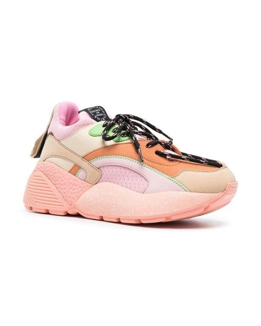 Stella Mccartney Orange Polyethylene Chunky Sneakers Sneakers