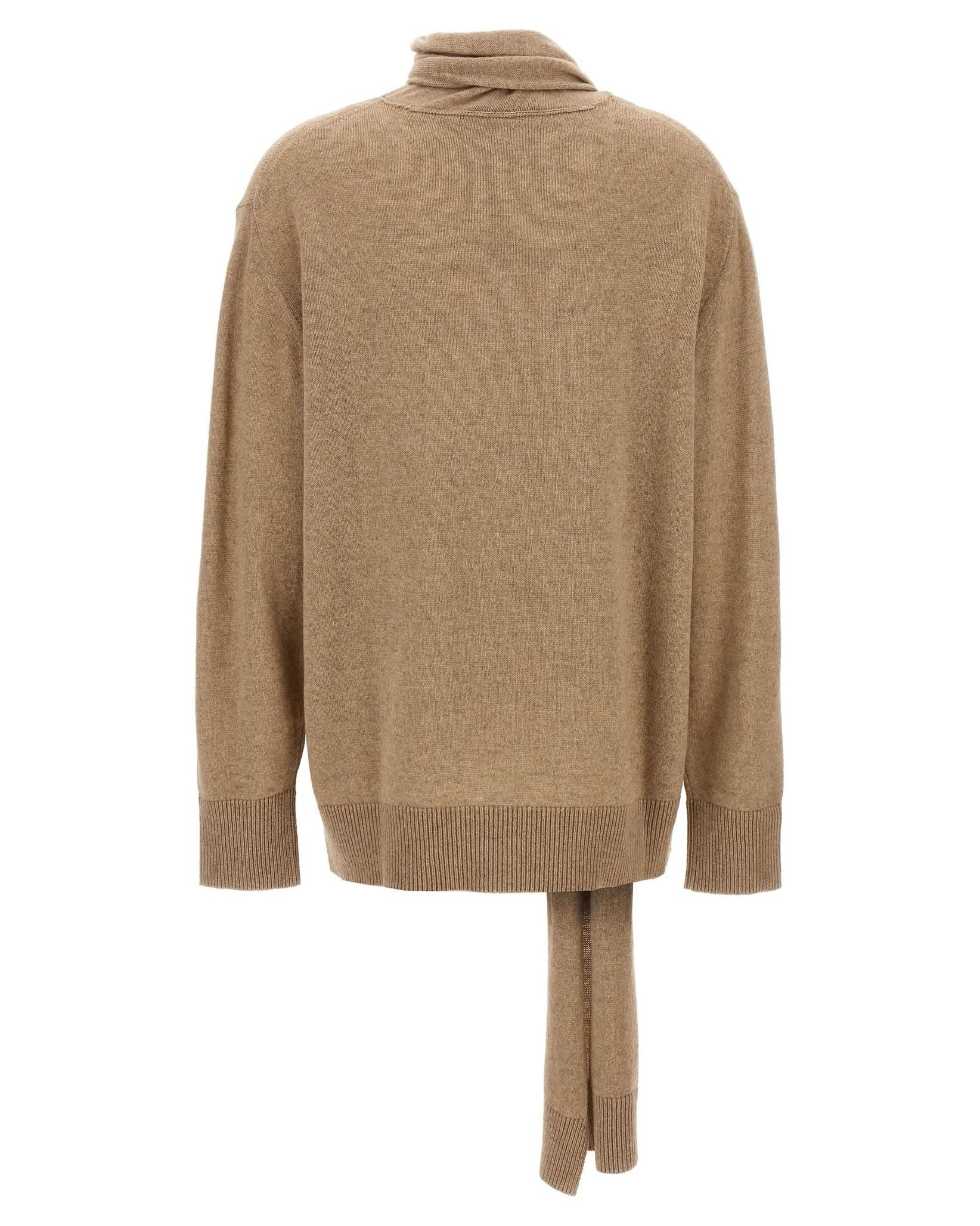 Stella Mccartney Scarf Detail Sweater Glam Steals