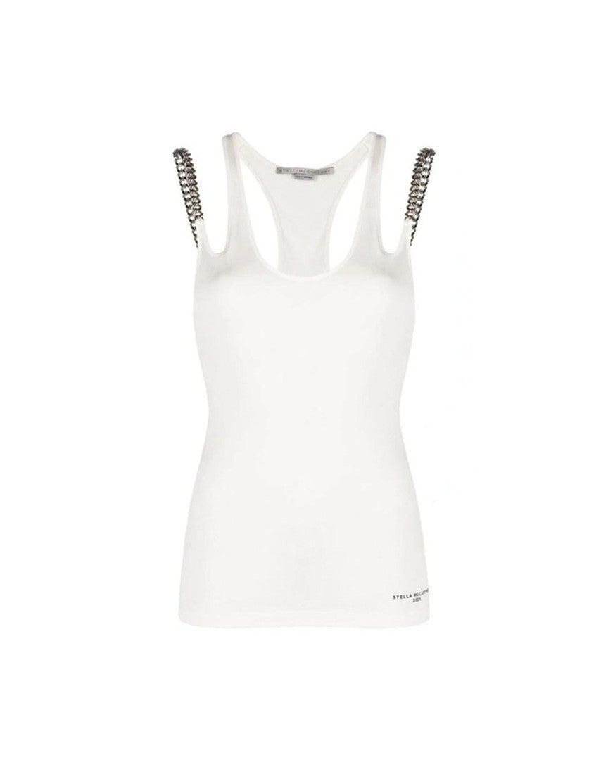 Stella Mccartney White Cotton Tank Top Glam Steals