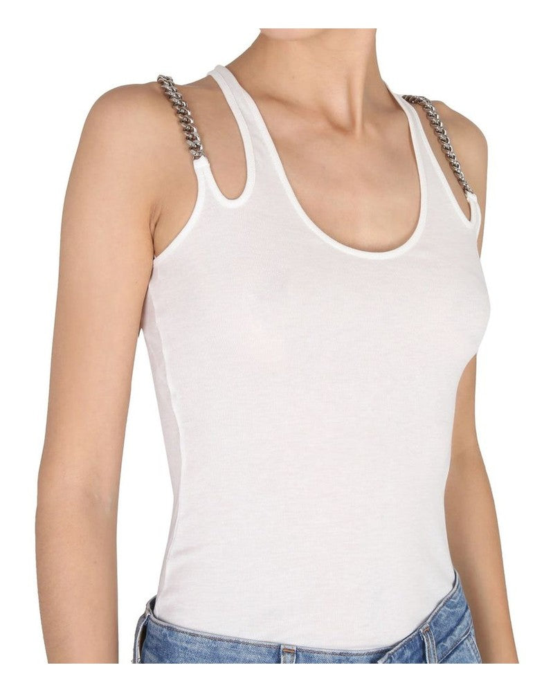 Stella Mccartney White Cotton Tank Top Glam Steals