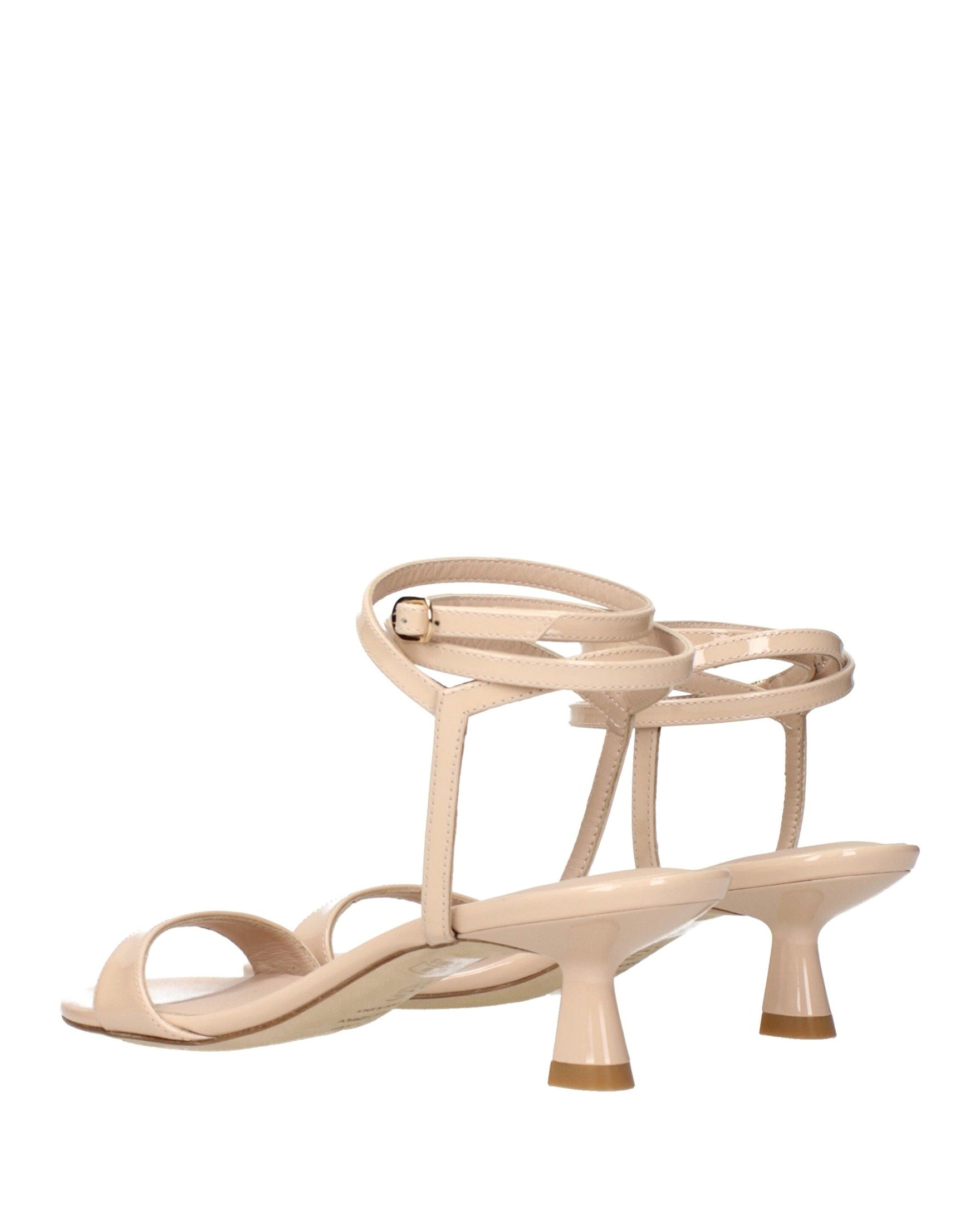 Stuart Weitzman Beige Leather Stiletto Heels Sandals Glam Steals