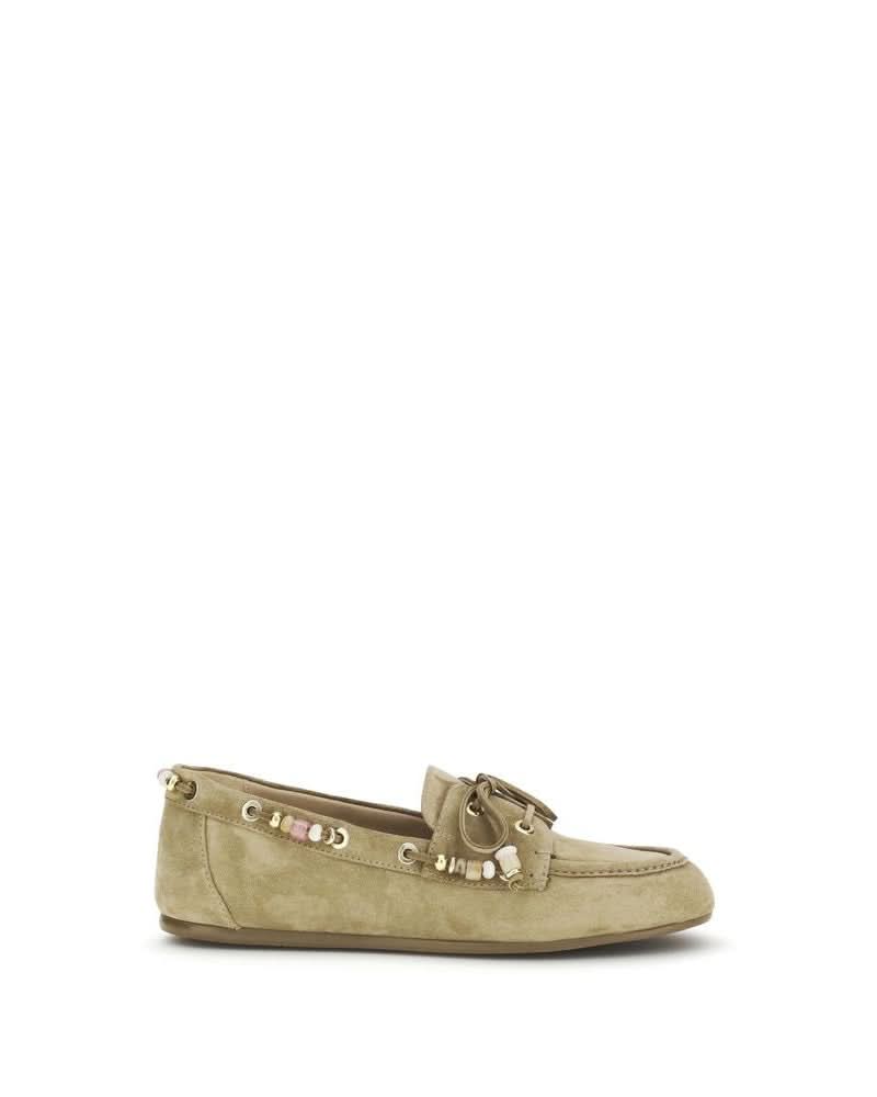 Stuart Weitzman Beige Slip On Loafers Glam Steals