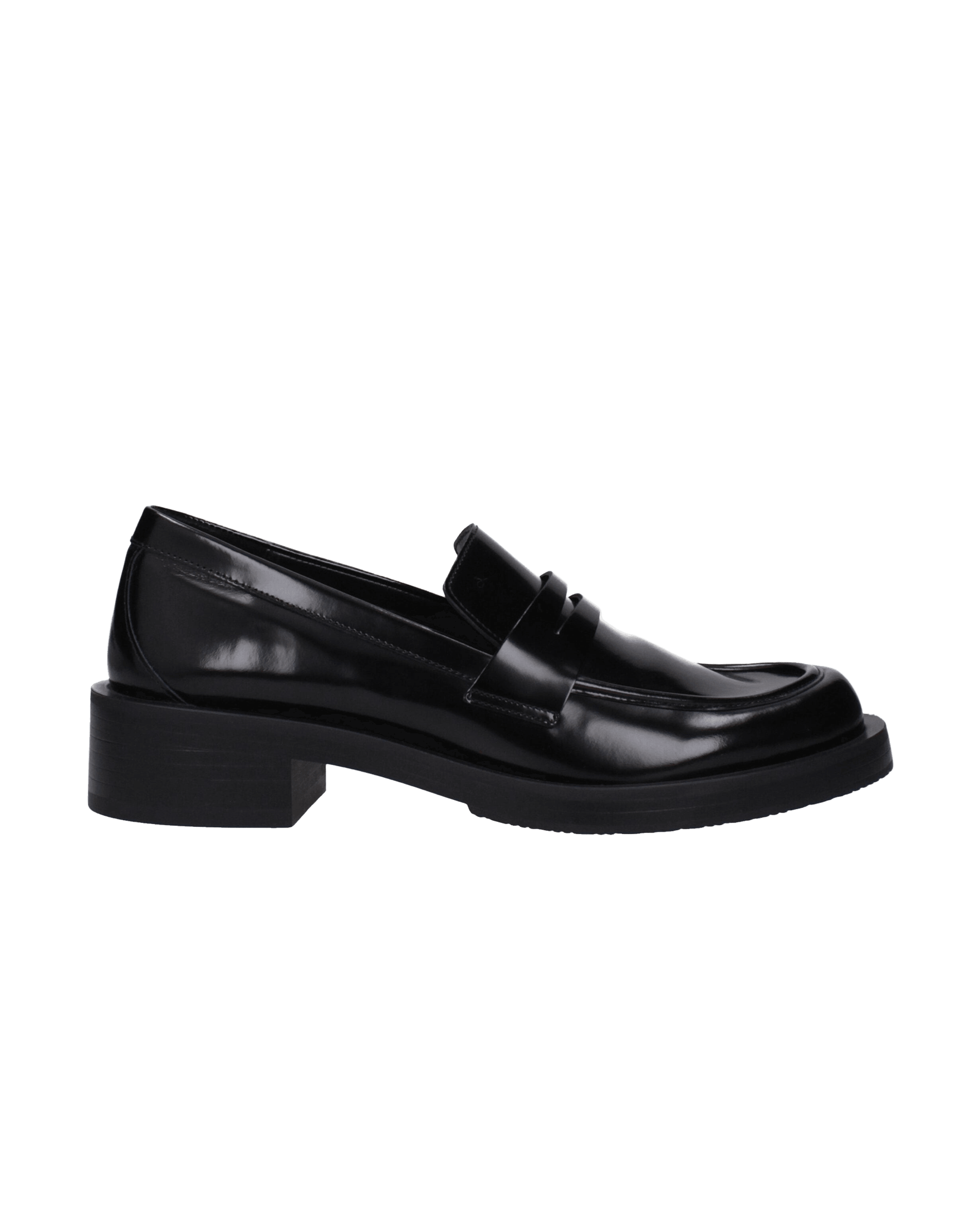 Stuart Weitzman Black Leather Slip On Loafers Glam Steals