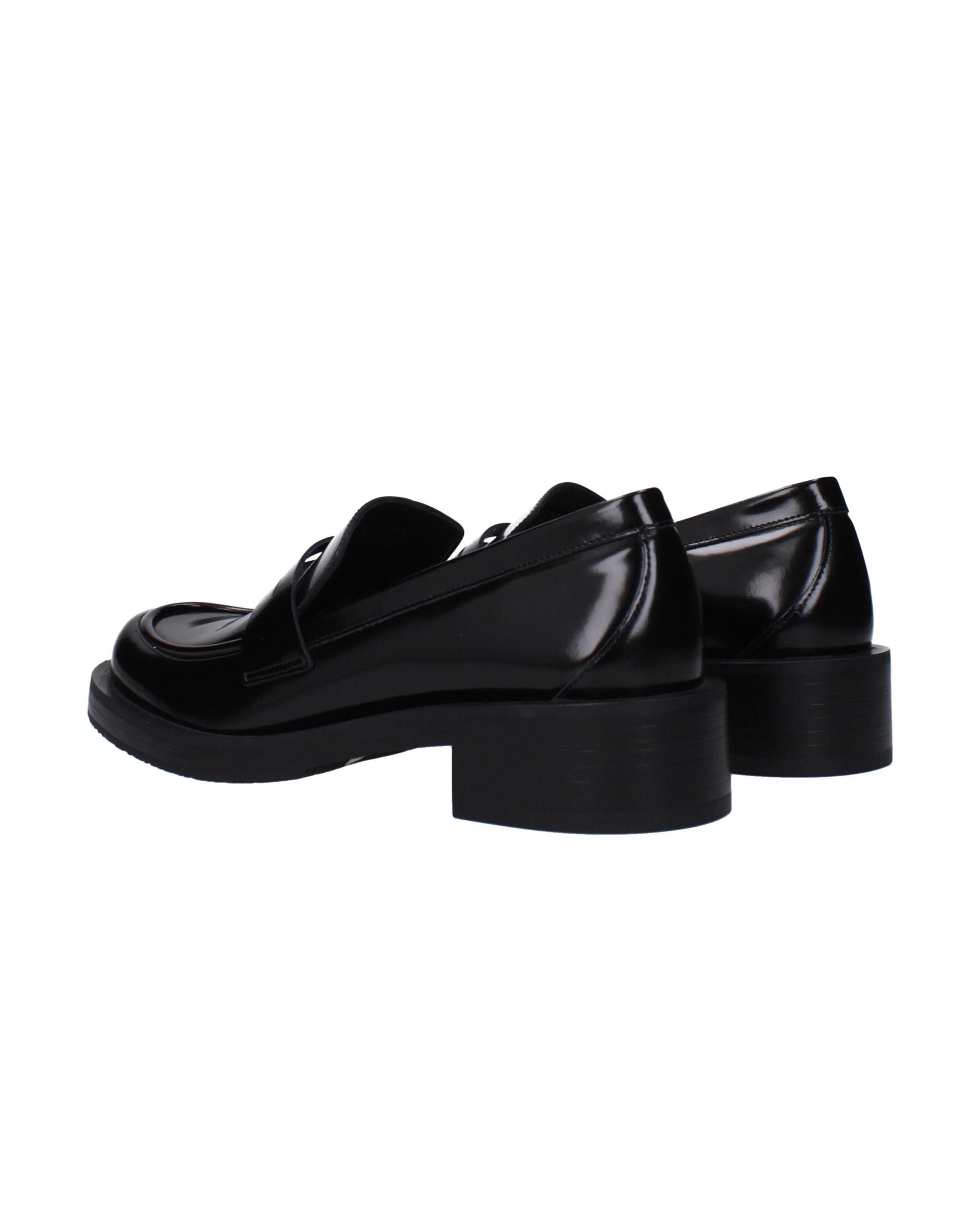 Stuart Weitzman Black Leather Slip On Loafers Glam Steals