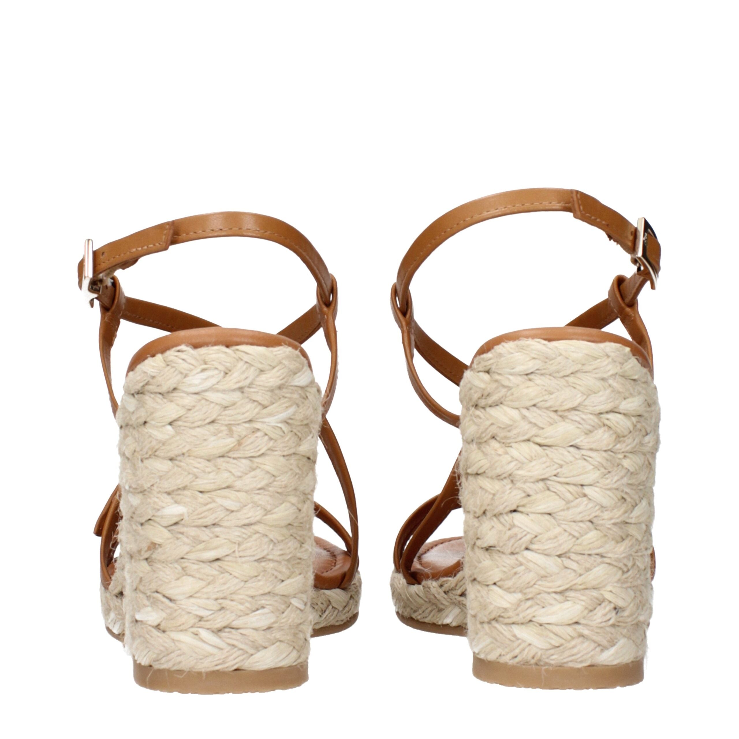 Stuart Weitzman Brown Leather Wedges Sandals Glam Steals