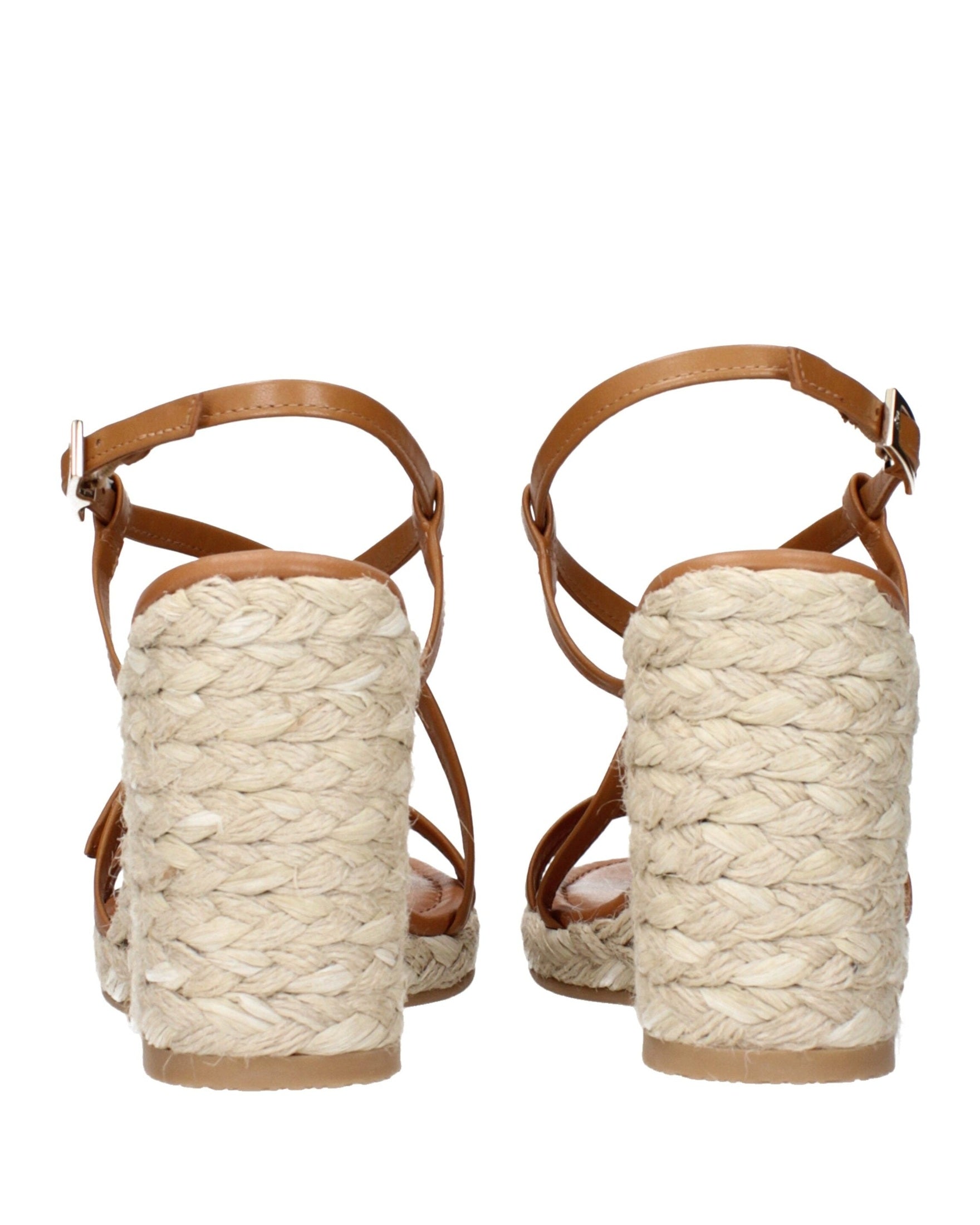 Stuart Weitzman Brown Leather Wedges Sandals Glam Steals