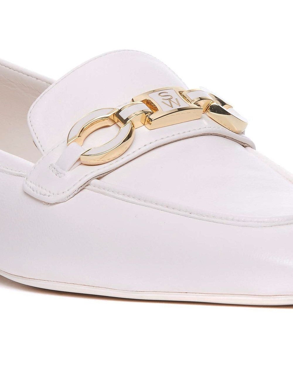 Stuart Weitzman Leather Signature Square Loafers Glam Steals