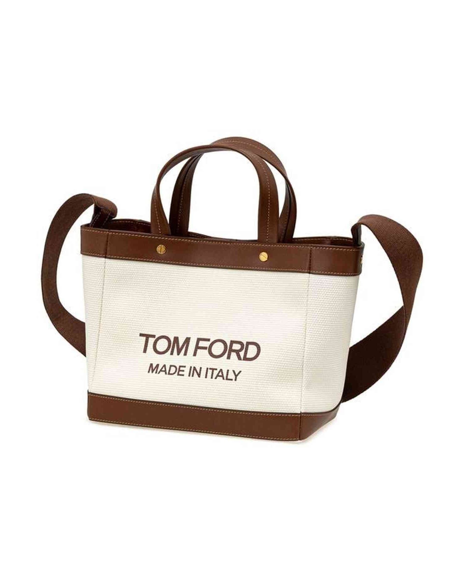 Tom Ford Beige Cotton Tote Bag Glam Steals