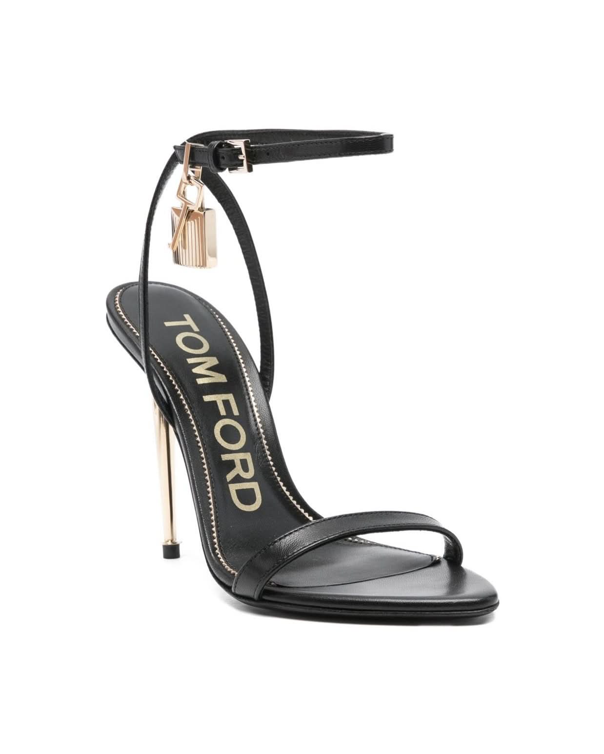 Tom Ford Black Sandals Heels