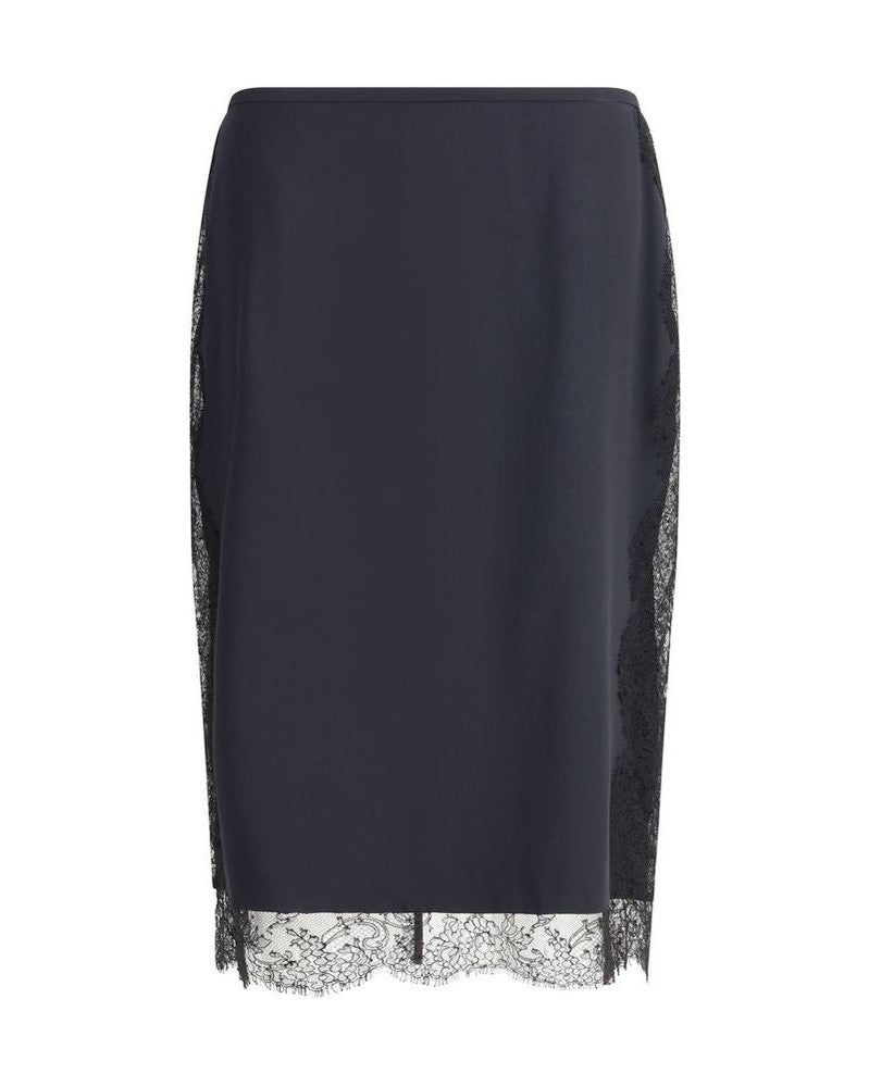 Tom Ford Black Silk Midi Skirt