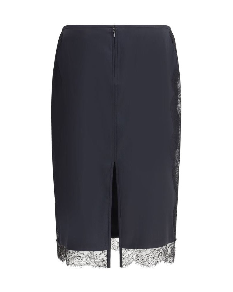 Tom Ford Black Silk Midi Skirt
