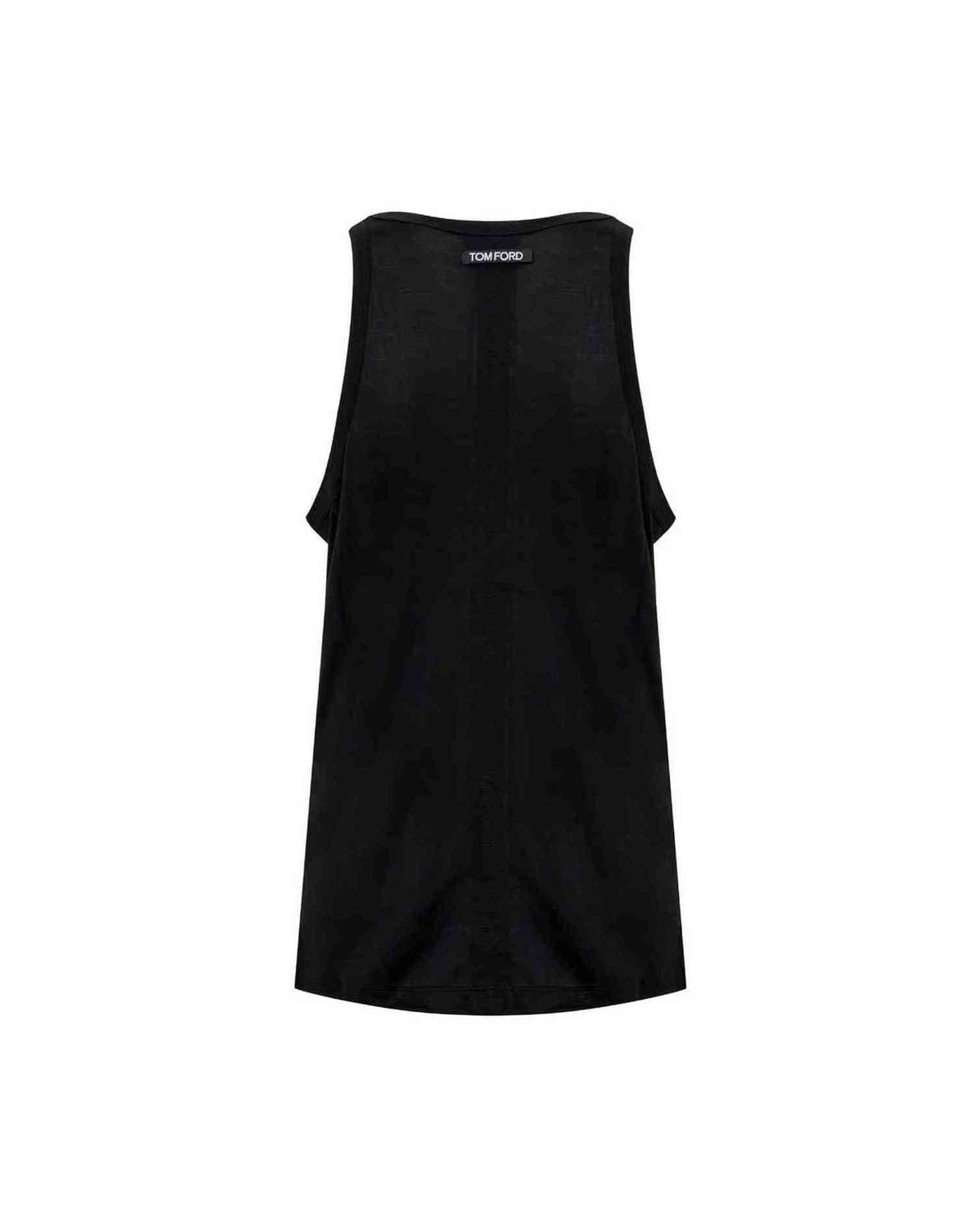 Tom Ford Black Silk Tank Top Glam Steals