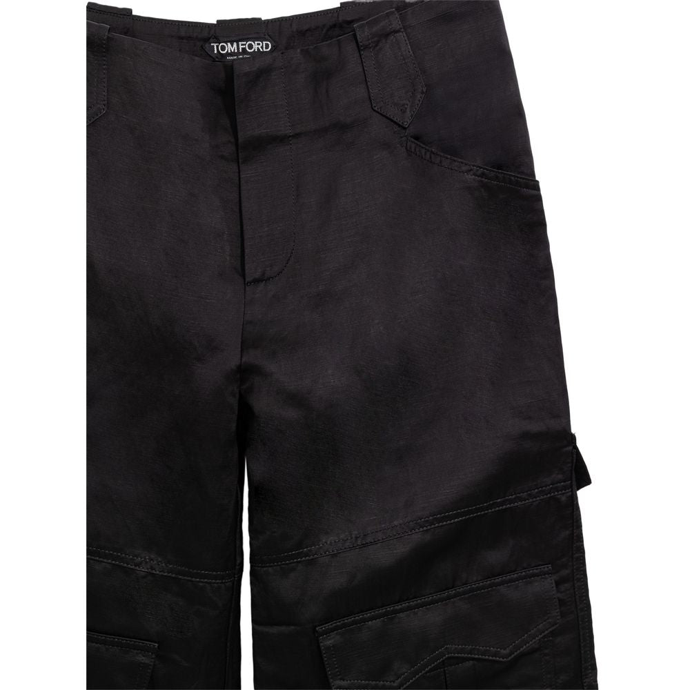 Tom Ford Black Viscose Cargo Pant Glam Steals