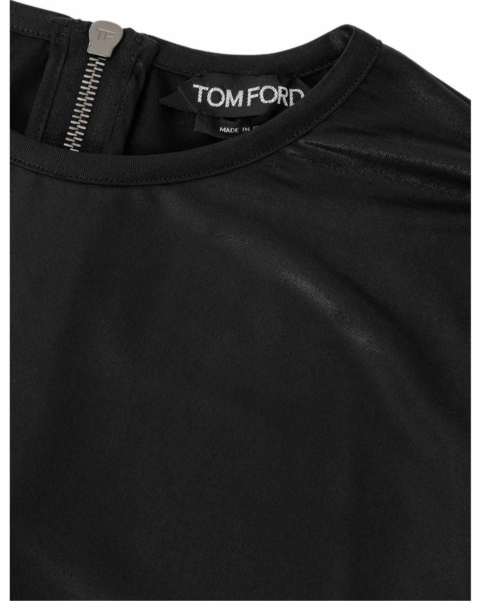 Tom Ford Black Viscose Long Sleeve Glam Steals