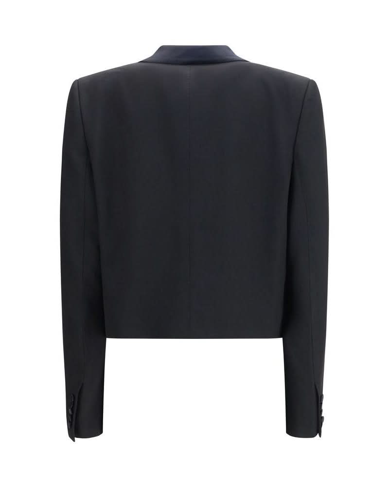 Tom Ford Black Wool Full Length Jacket