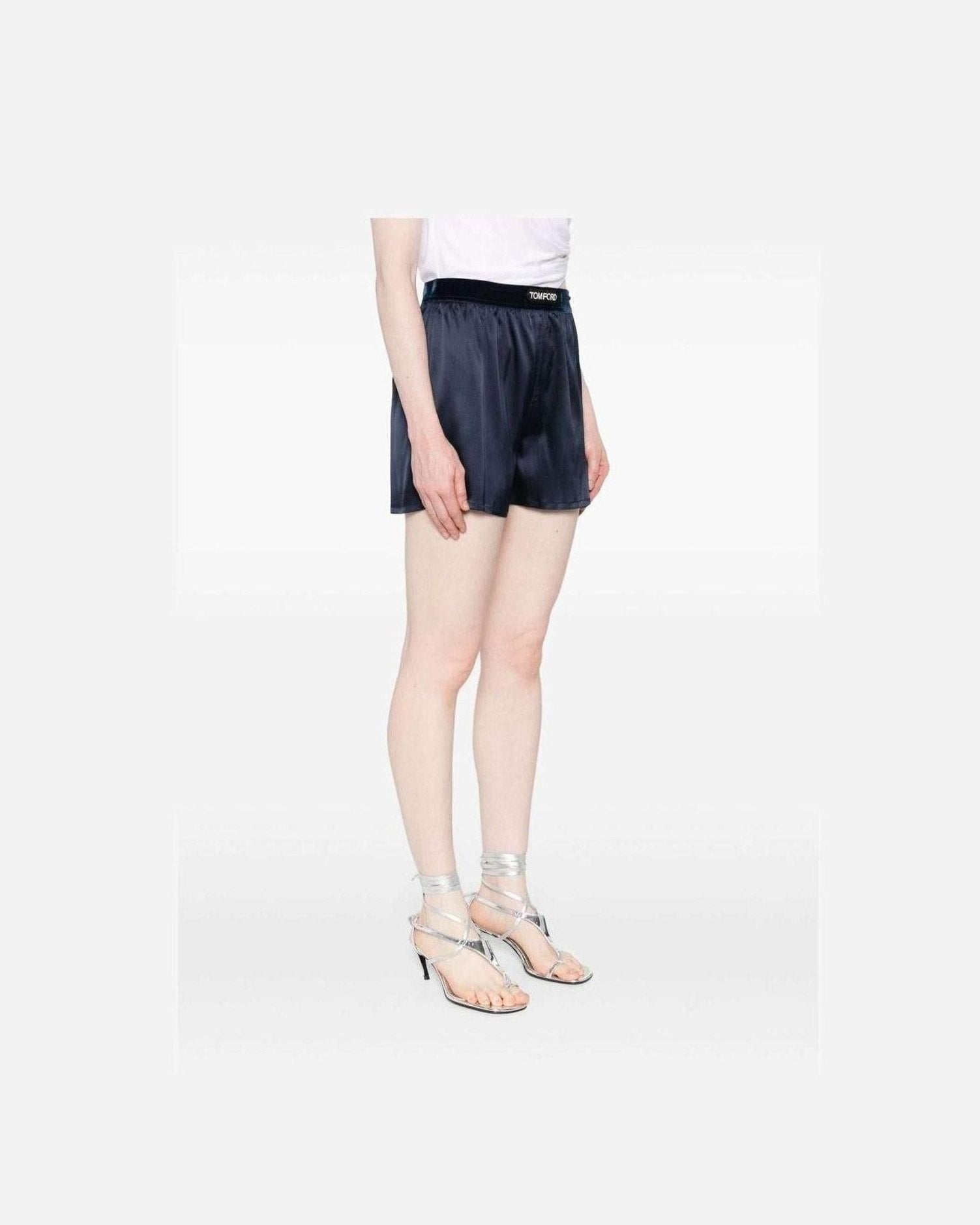 Tom Ford Blue Shorts Glam Steals