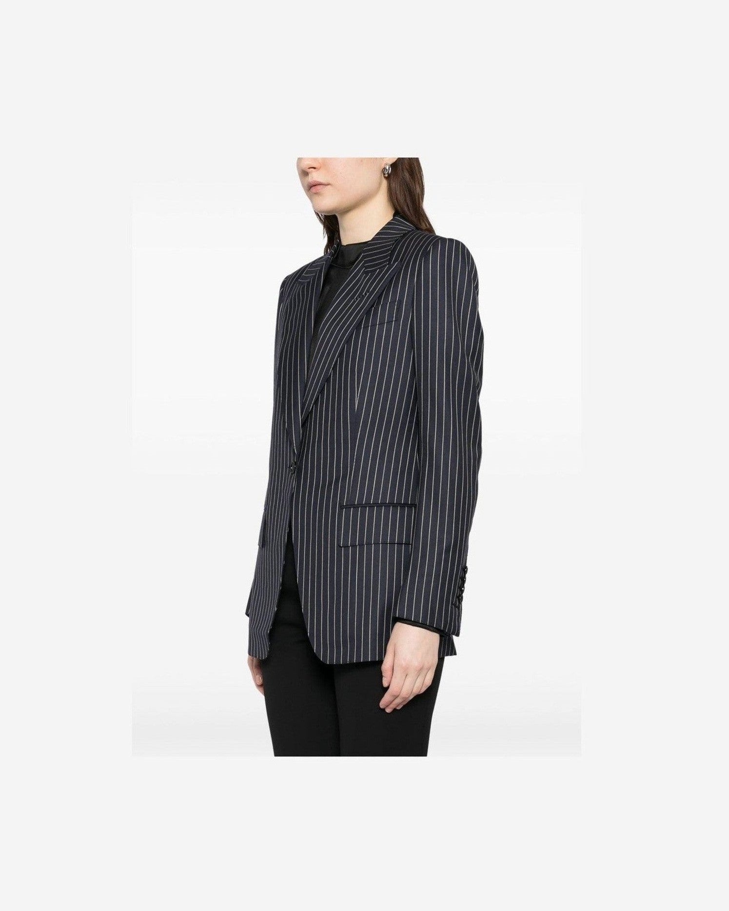 Tom Ford Pinstripe Single Breasted Blazer Glam Steals