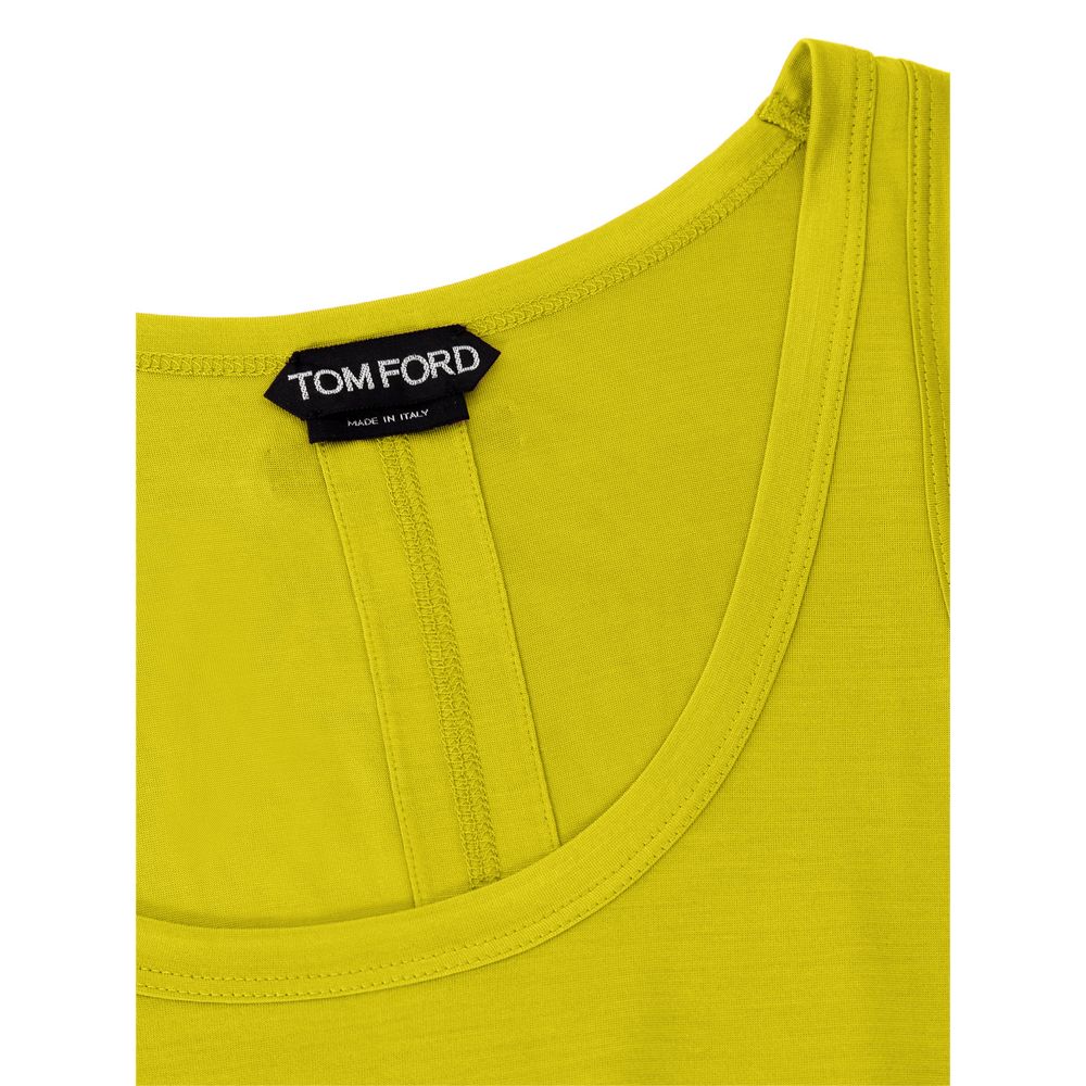 Tom Ford Yellow Silk Tank Top Glam Steals