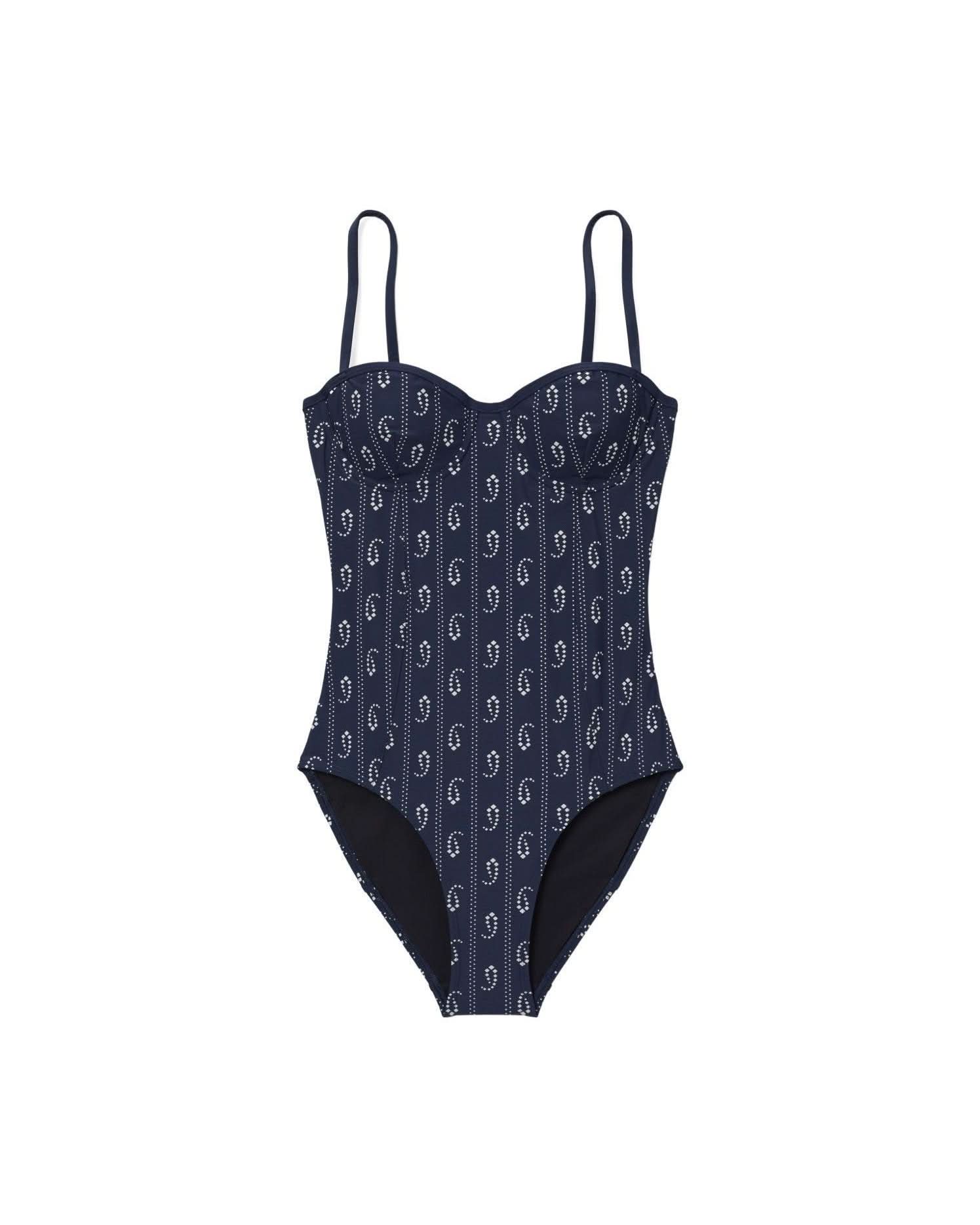Tory Burch Blue One-Piece Swimsuit One-Piece Swimsuits