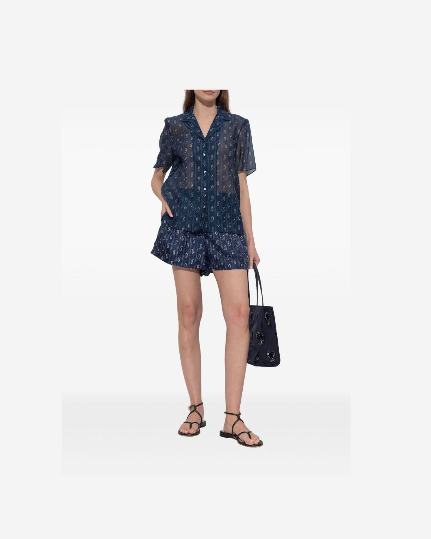 Tory Burch Blue Shirt Shirts