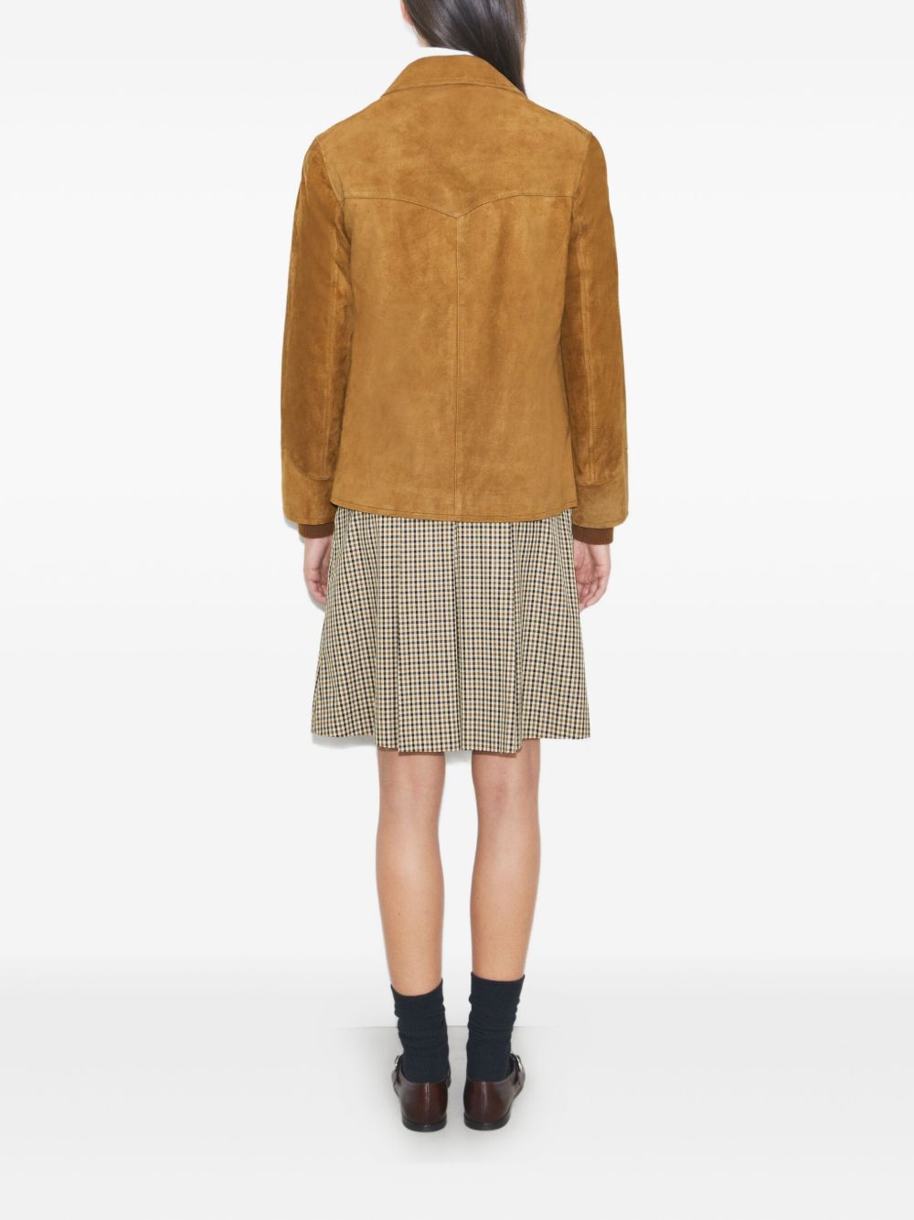 Tory Burch Brown Leather Jacket Glam Steals