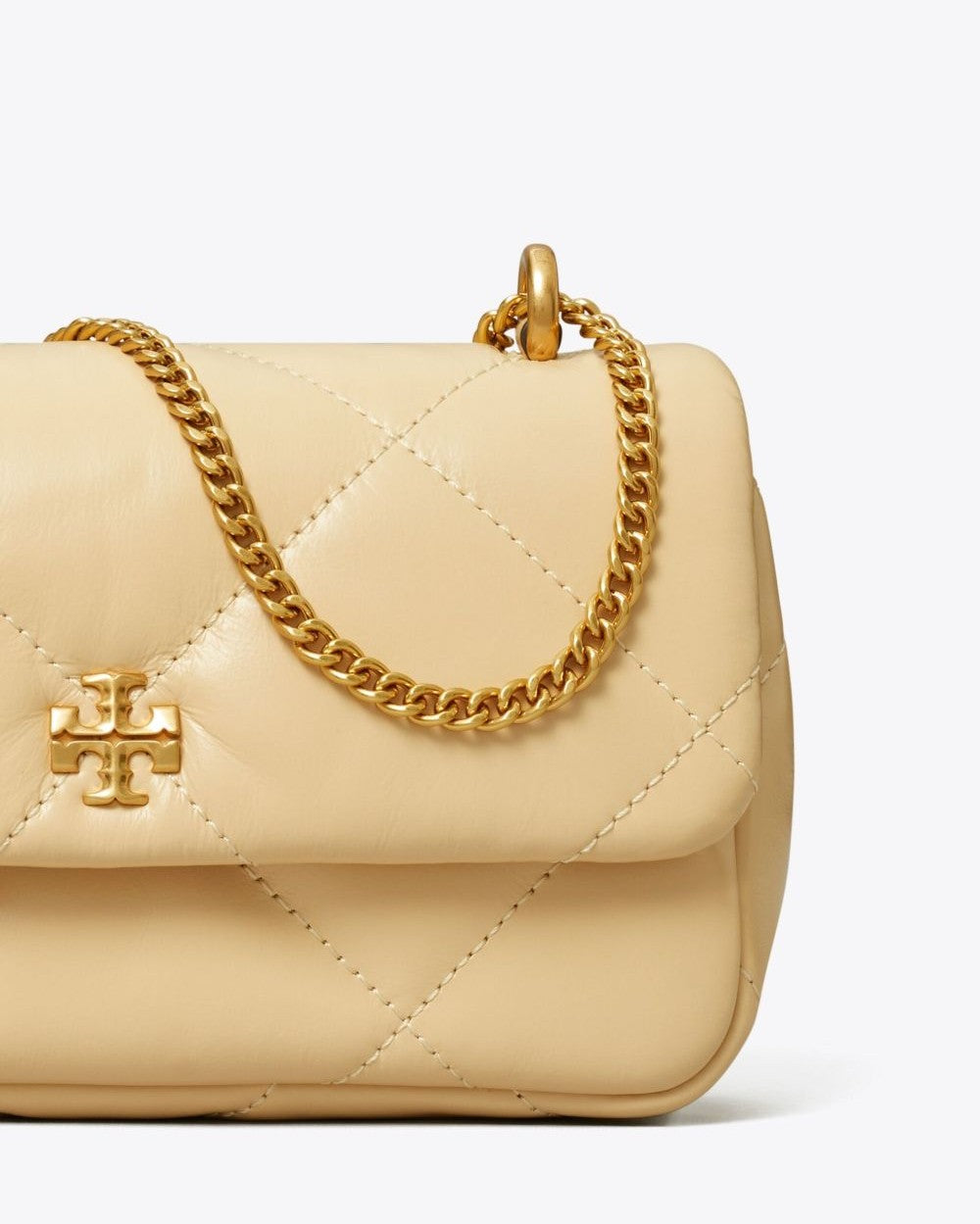 Tory Burch Kira Diamond mini leather shoulder bag Glam Steals