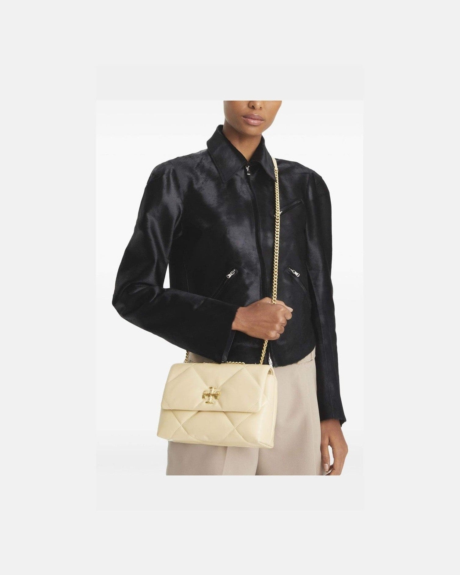 Tory Burch Leather Kira Diamond Small Shoulder Bag Glam Steals